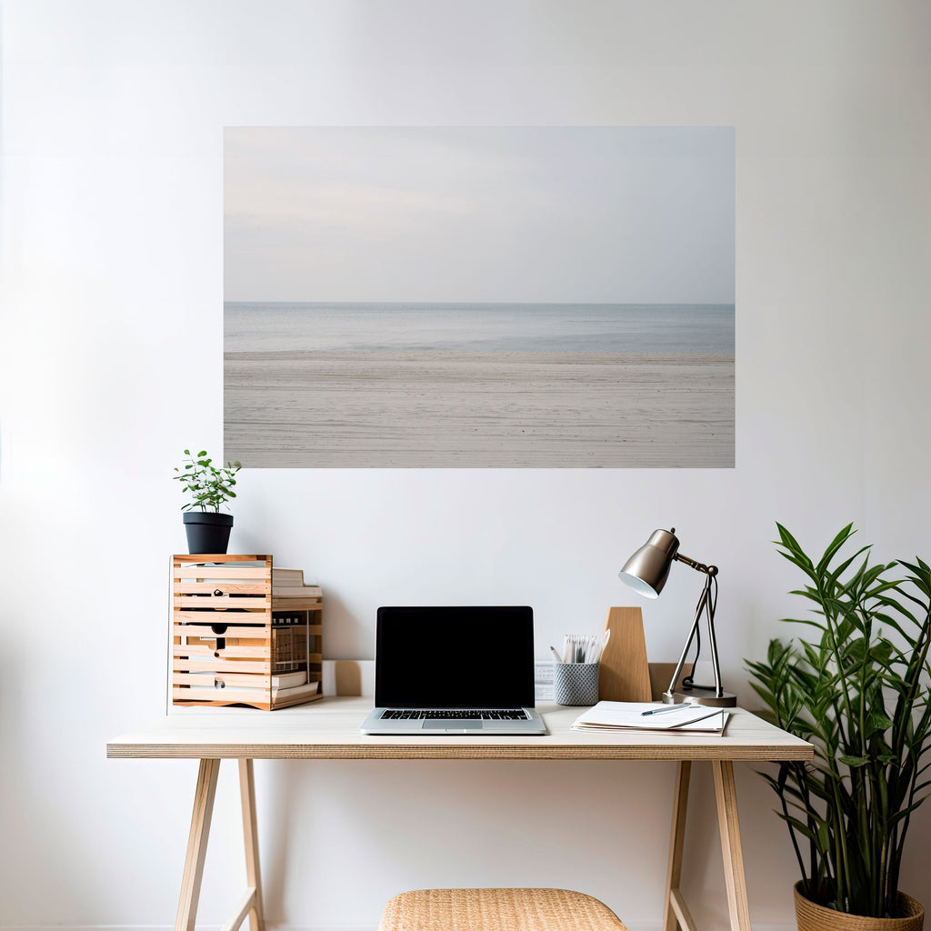 Affiche horizontale autocollante « MERS BRUMEUSES DE CALME »