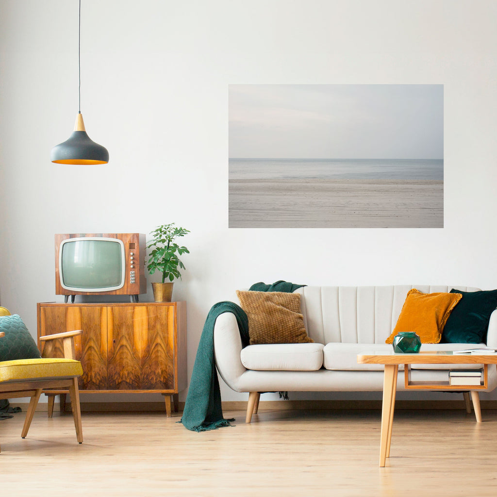 Affiche horizontale autocollante « MERS BRUMEUSES DE CALME »