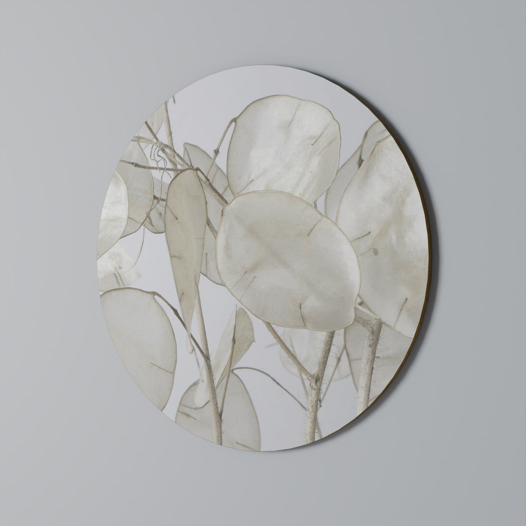 Murmures de feuillage soyeux Décoration murale ronde