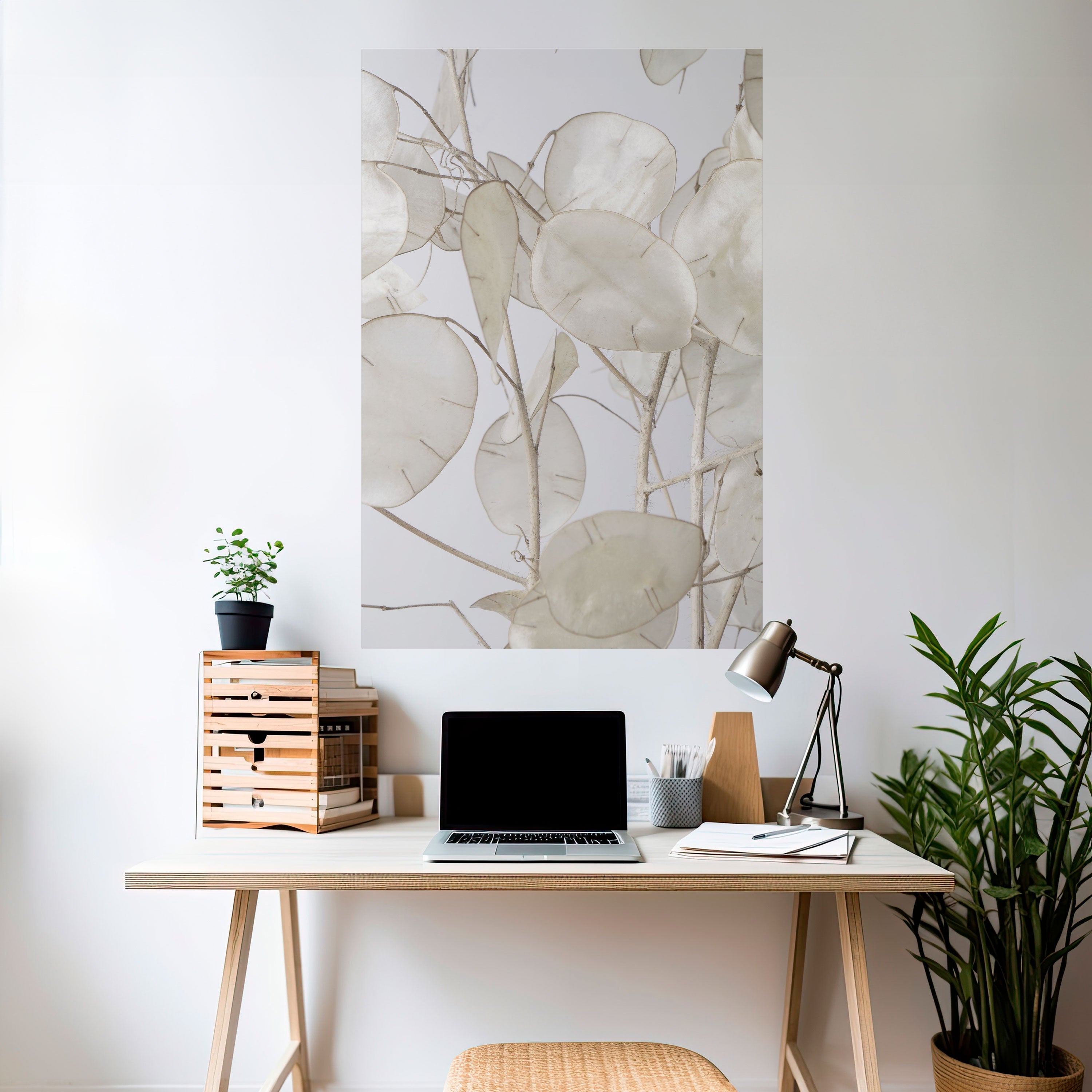 Affiche verticale autocollante « SILKY FOLIAGE WHISPERS »