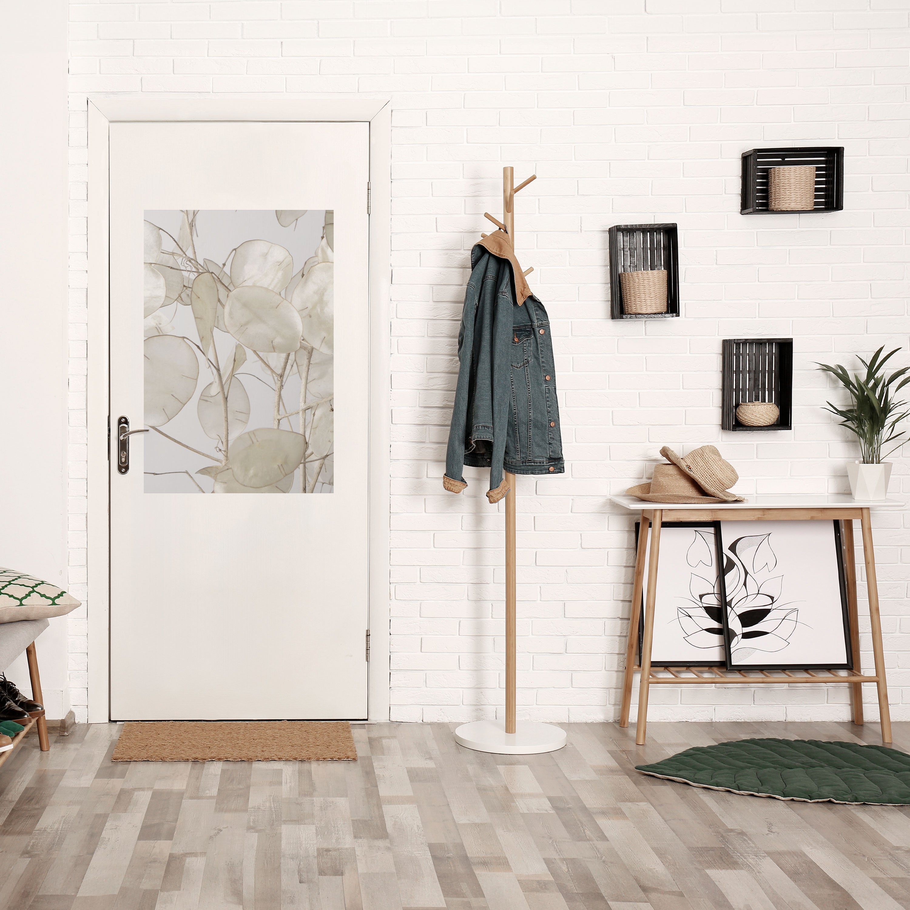 Affiche verticale autocollante « SILKY FOLIAGE WHISPERS »