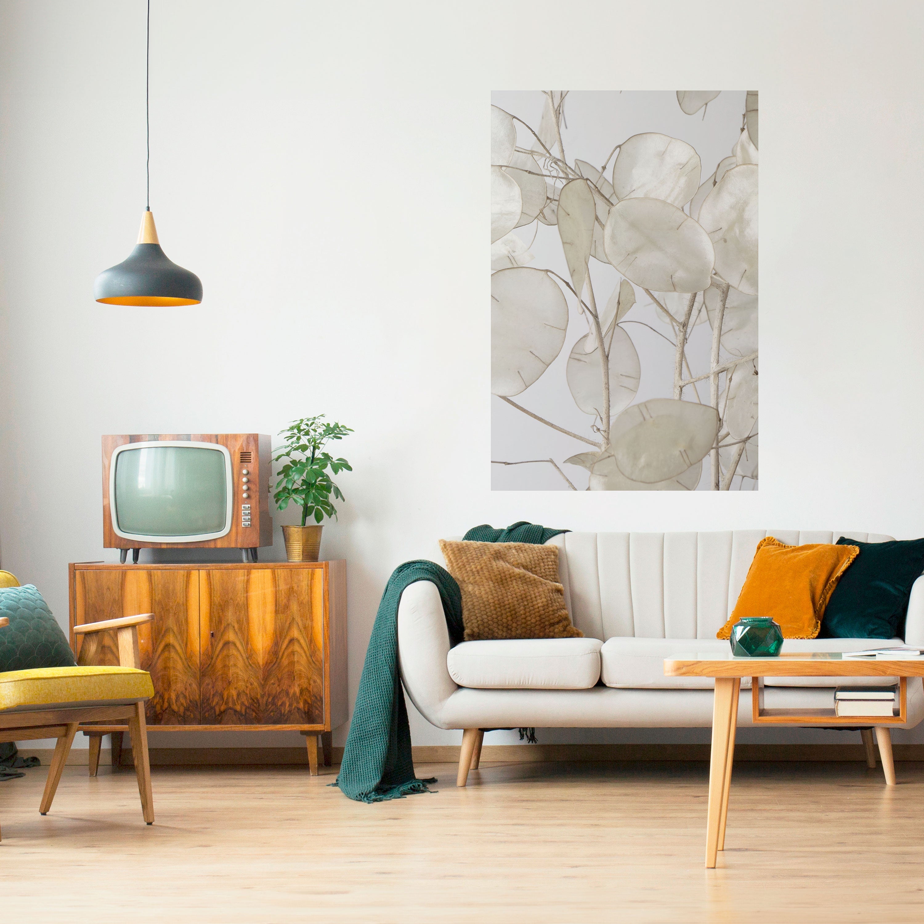 Affiche verticale autocollante « SILKY FOLIAGE WHISPERS »