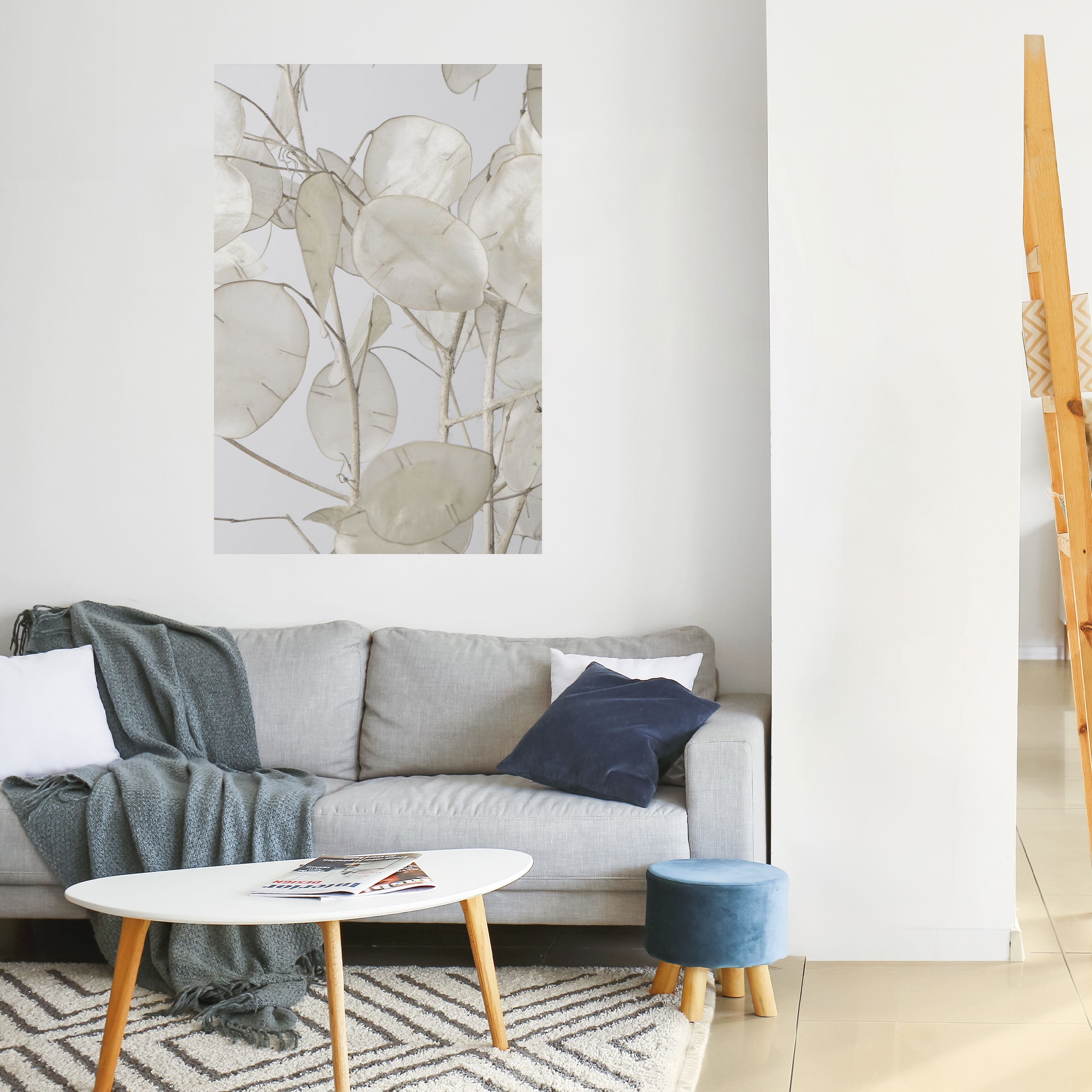 Affiche verticale autocollante « SILKY FOLIAGE WHISPERS »