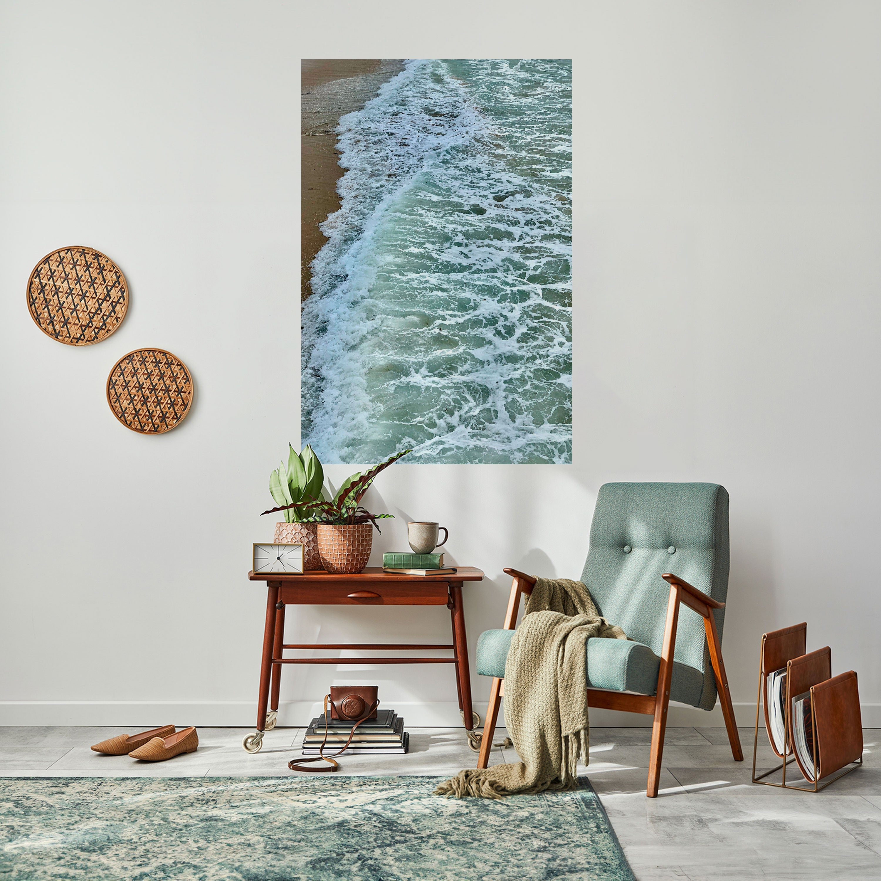 Affiche verticale autocollante WAVES OF TIME