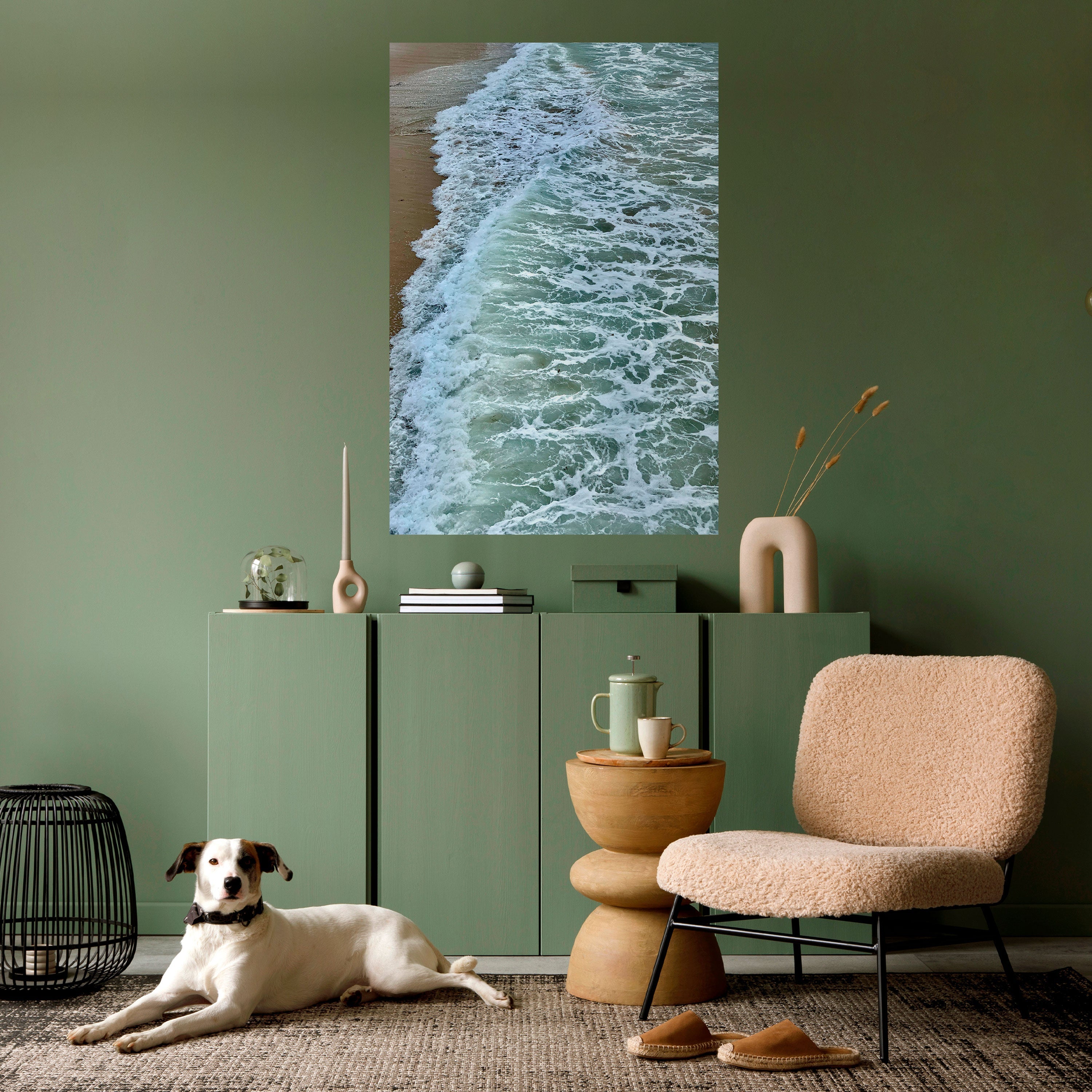 Affiche verticale autocollante WAVES OF TIME