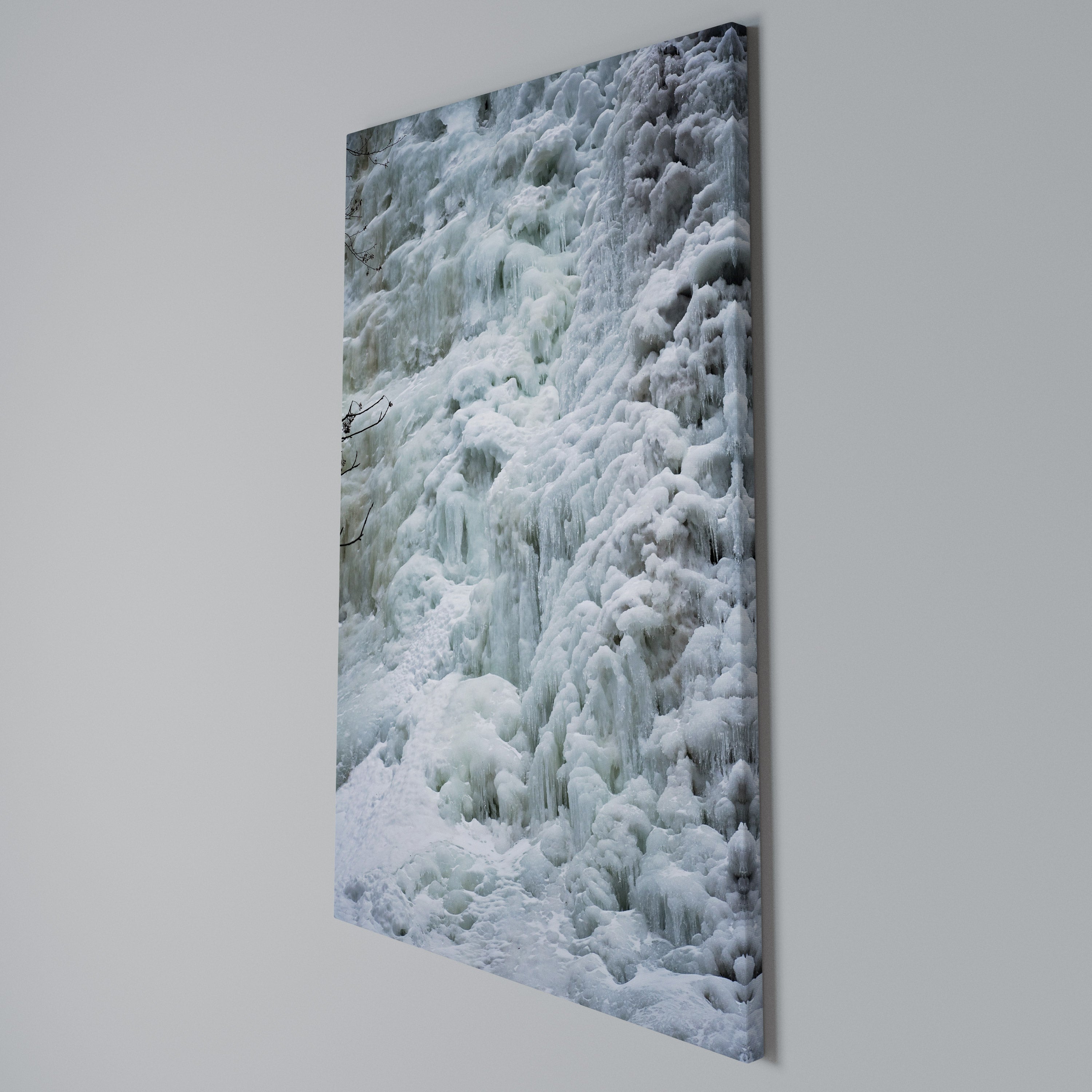 FROSTED WHISPERS Vertical Canvas Print