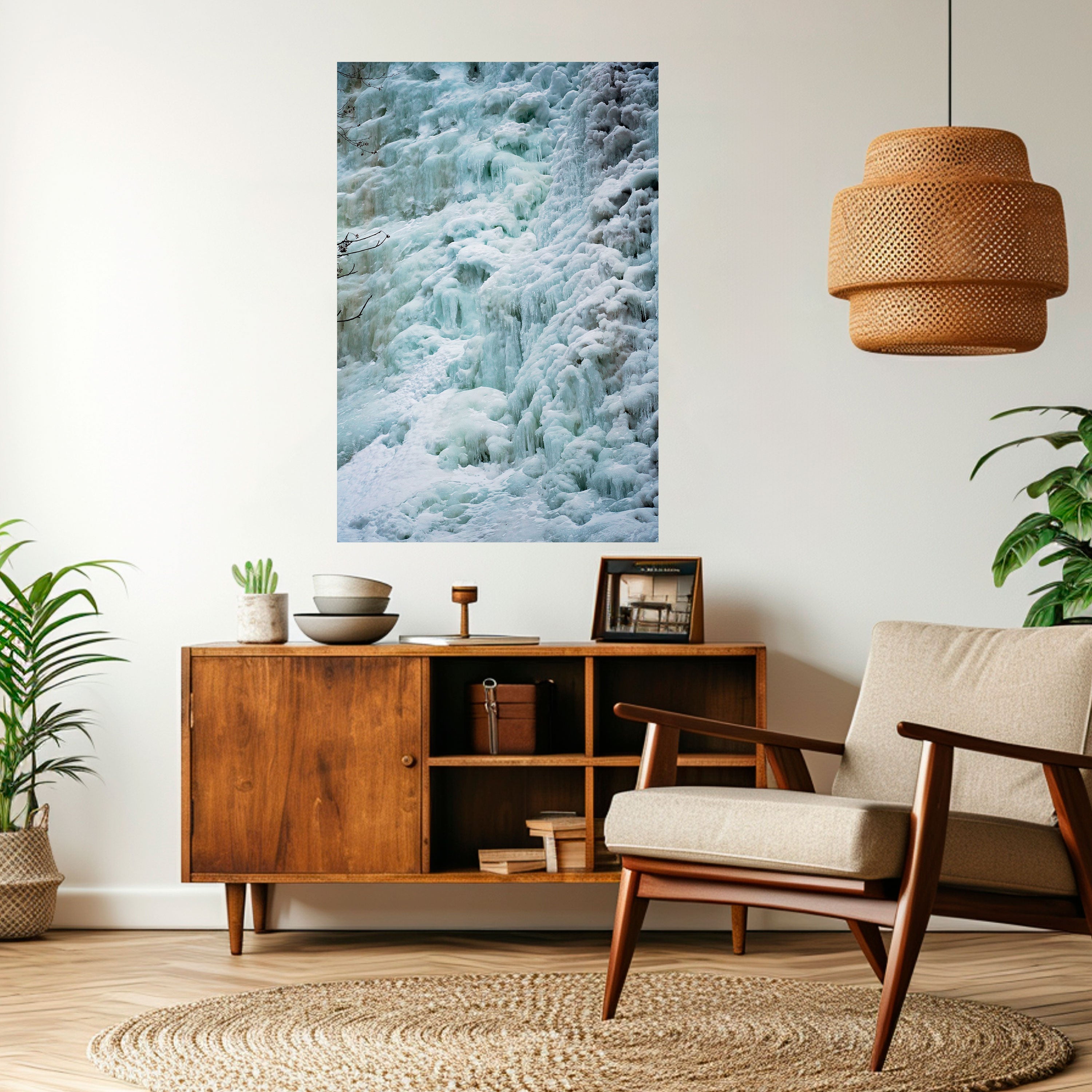 Affiche verticale autocollante « FROSTED WHISPERS »