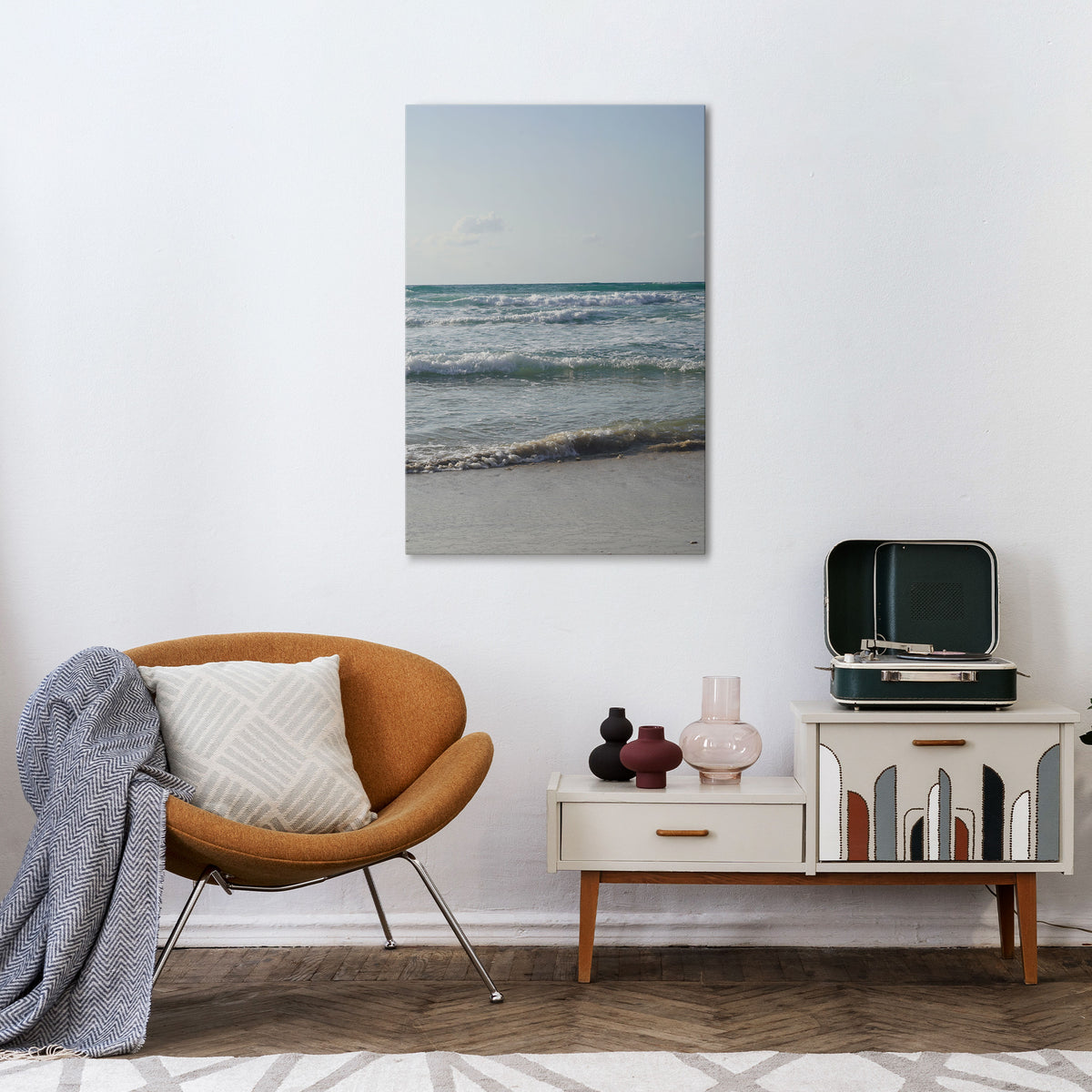 WAVES OF TRANQUILITY Vertical Canvas Print