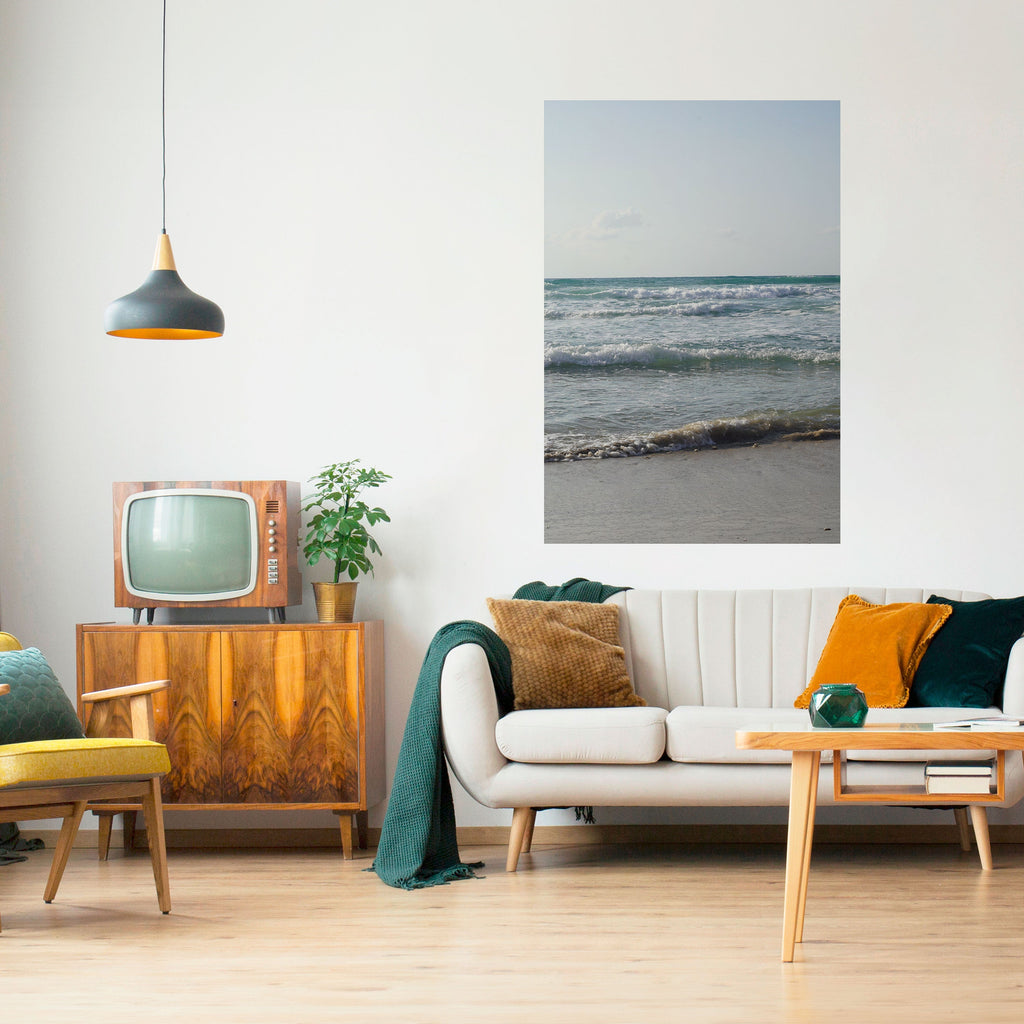 Affiche verticale autocollante « VAGUES DE TRANQUILLITÉ »