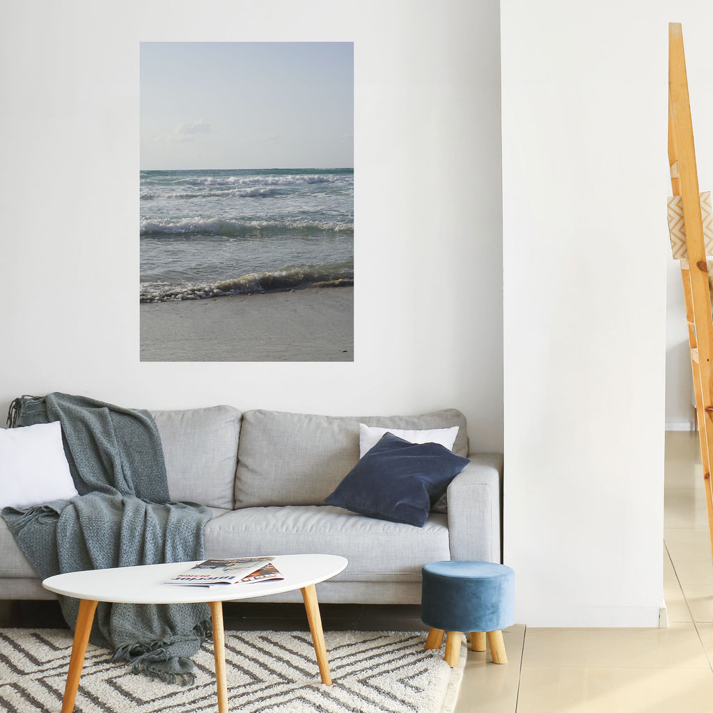 Affiche verticale autocollante « VAGUES DE TRANQUILLITÉ »