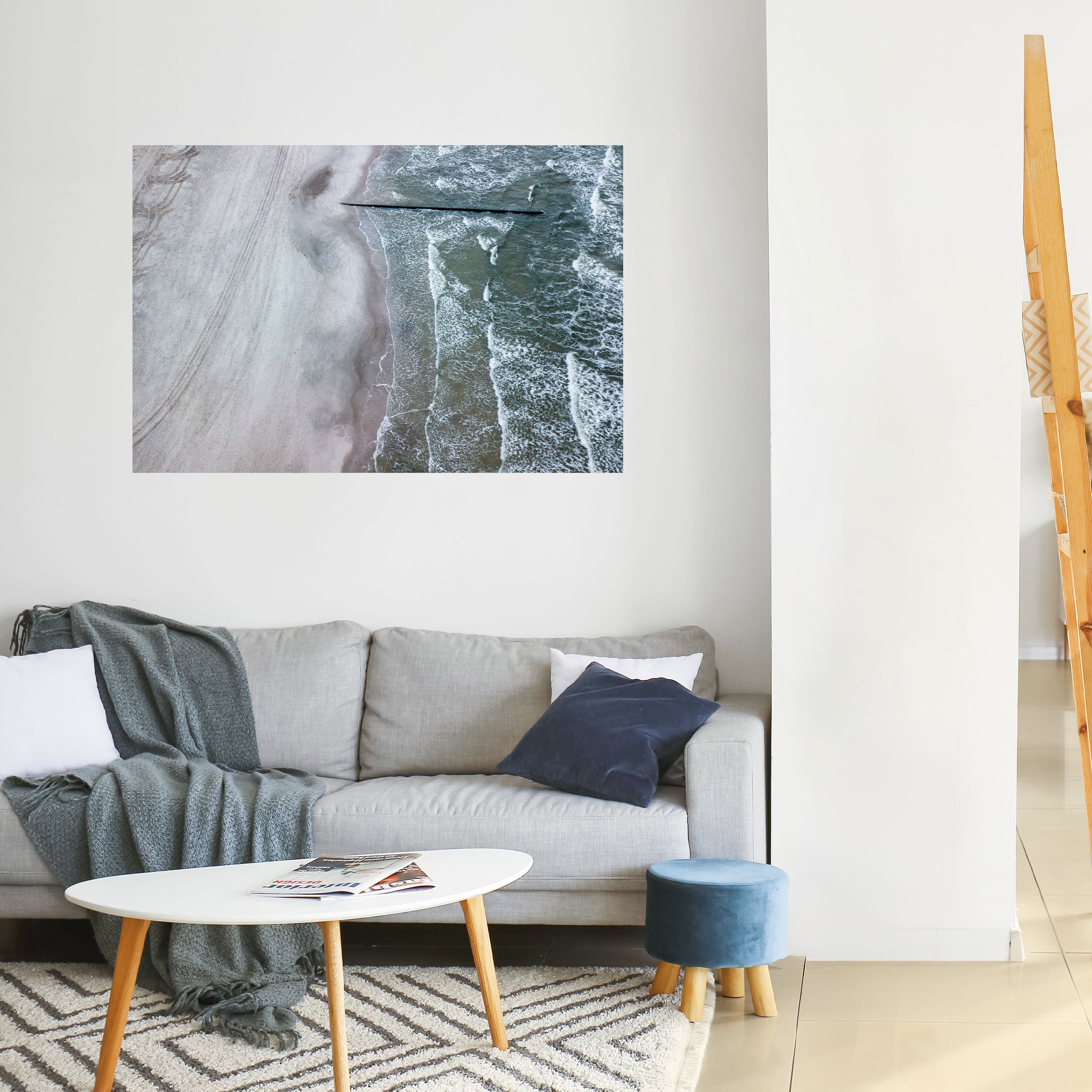 Affiche horizontale autocollante « LE MURMURE SILENCIEUX DE LA MARÉE »