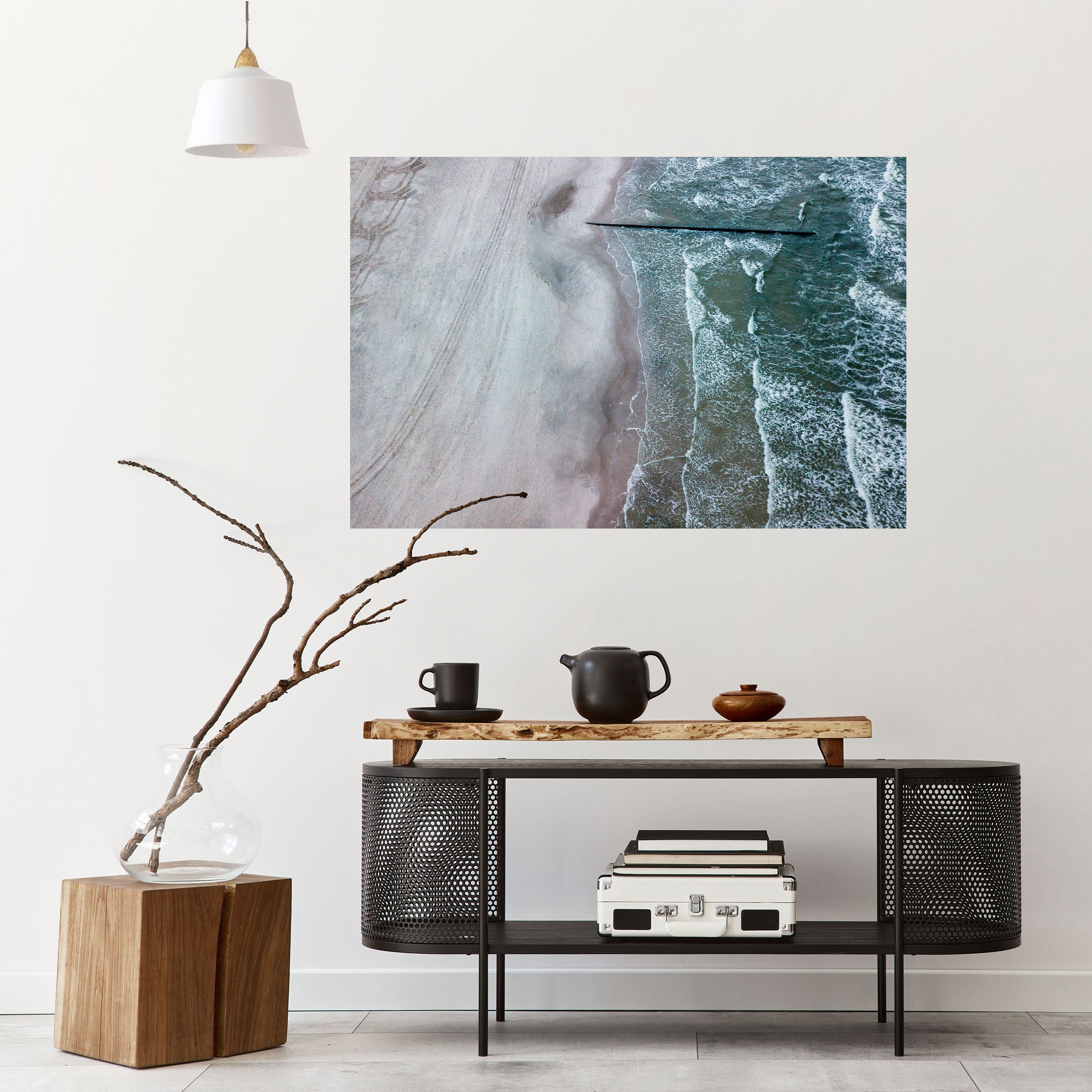 Affiche horizontale autocollante « LE MURMURE SILENCIEUX DE LA MARÉE »