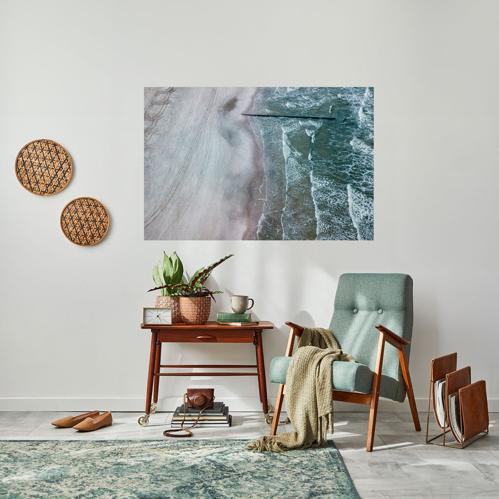 Affiche horizontale autocollante « LE MURMURE SILENCIEUX DE LA MARÉE »