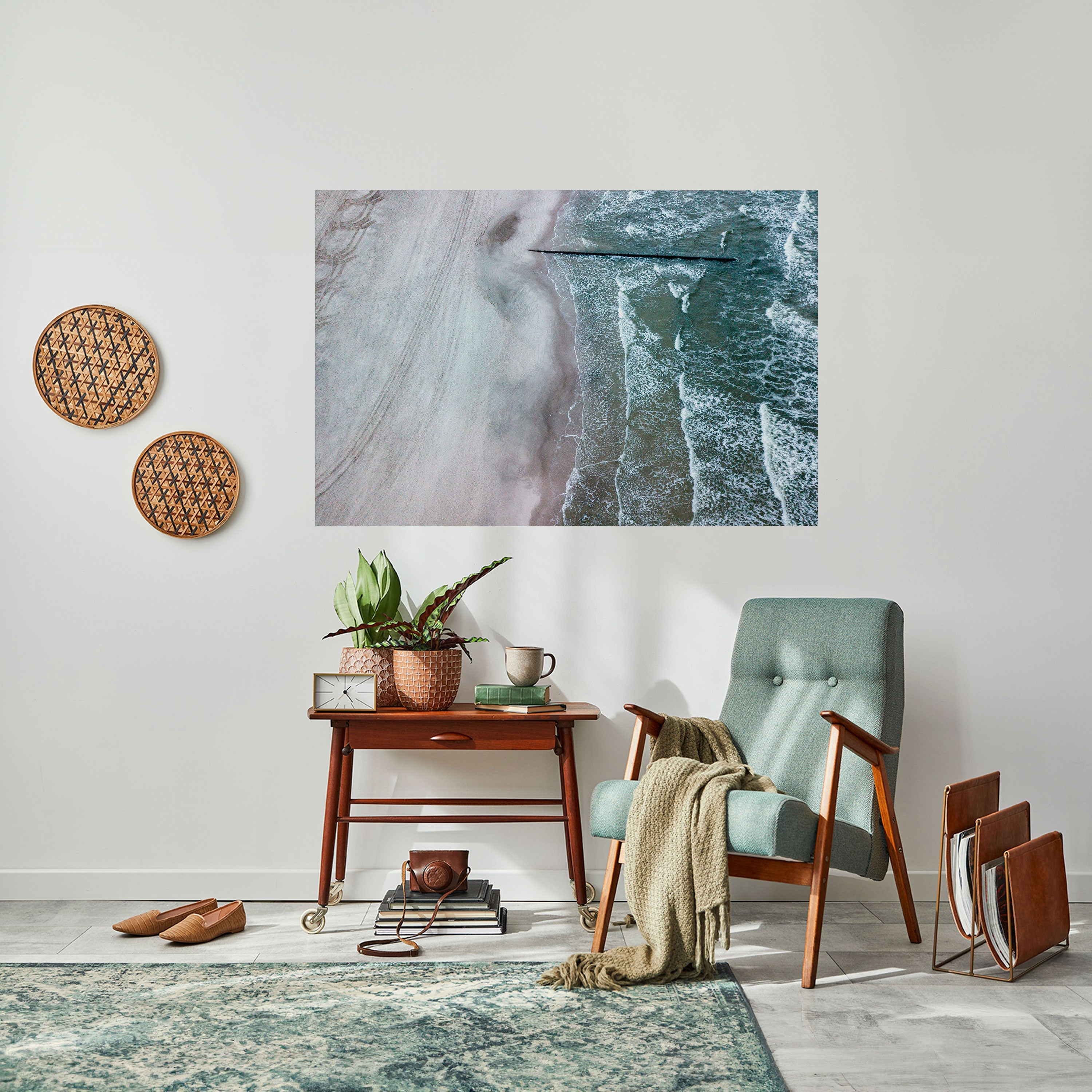 Affiche horizontale autocollante « LE MURMURE SILENCIEUX DE LA MARÉE »