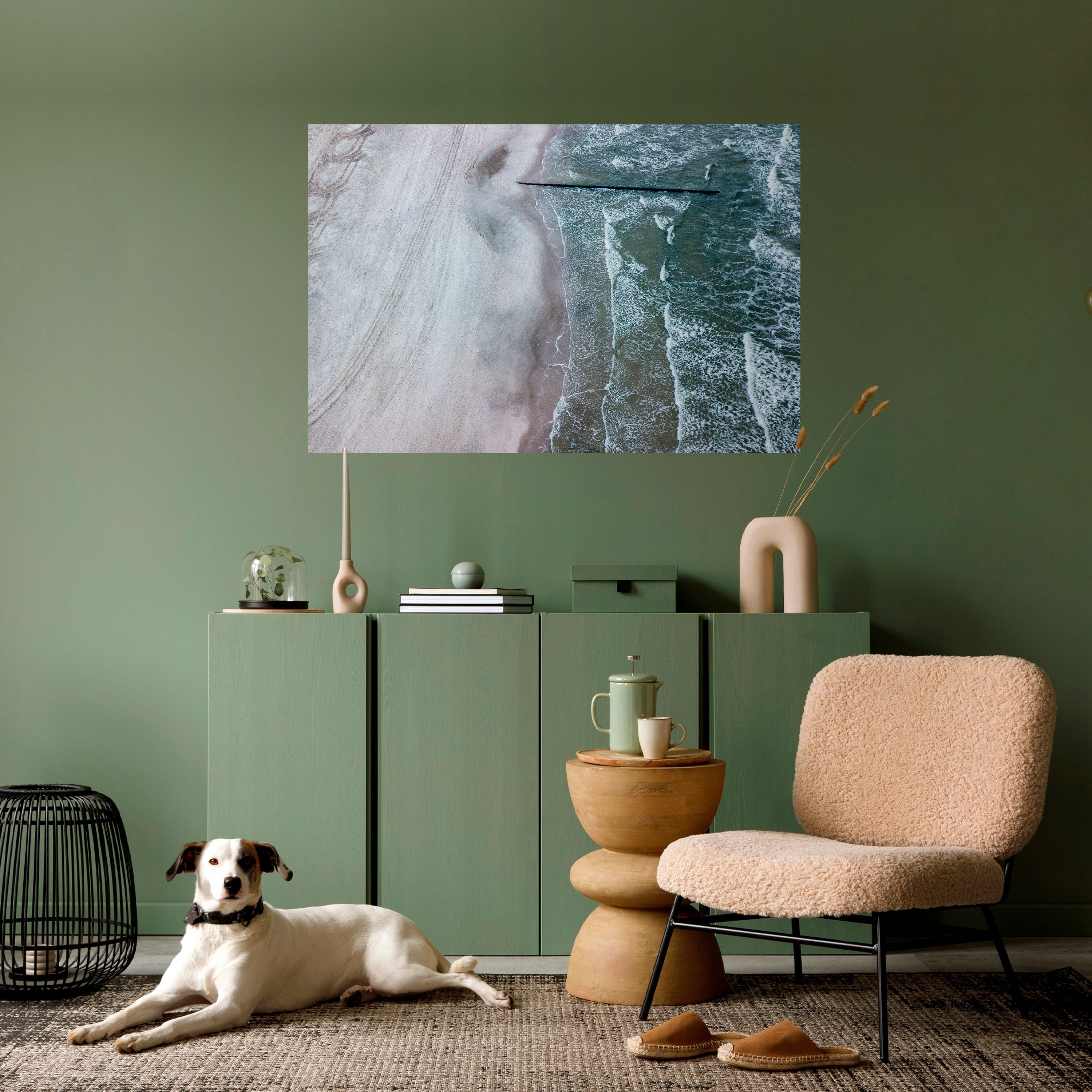 Affiche horizontale autocollante « LE MURMURE SILENCIEUX DE LA MARÉE »