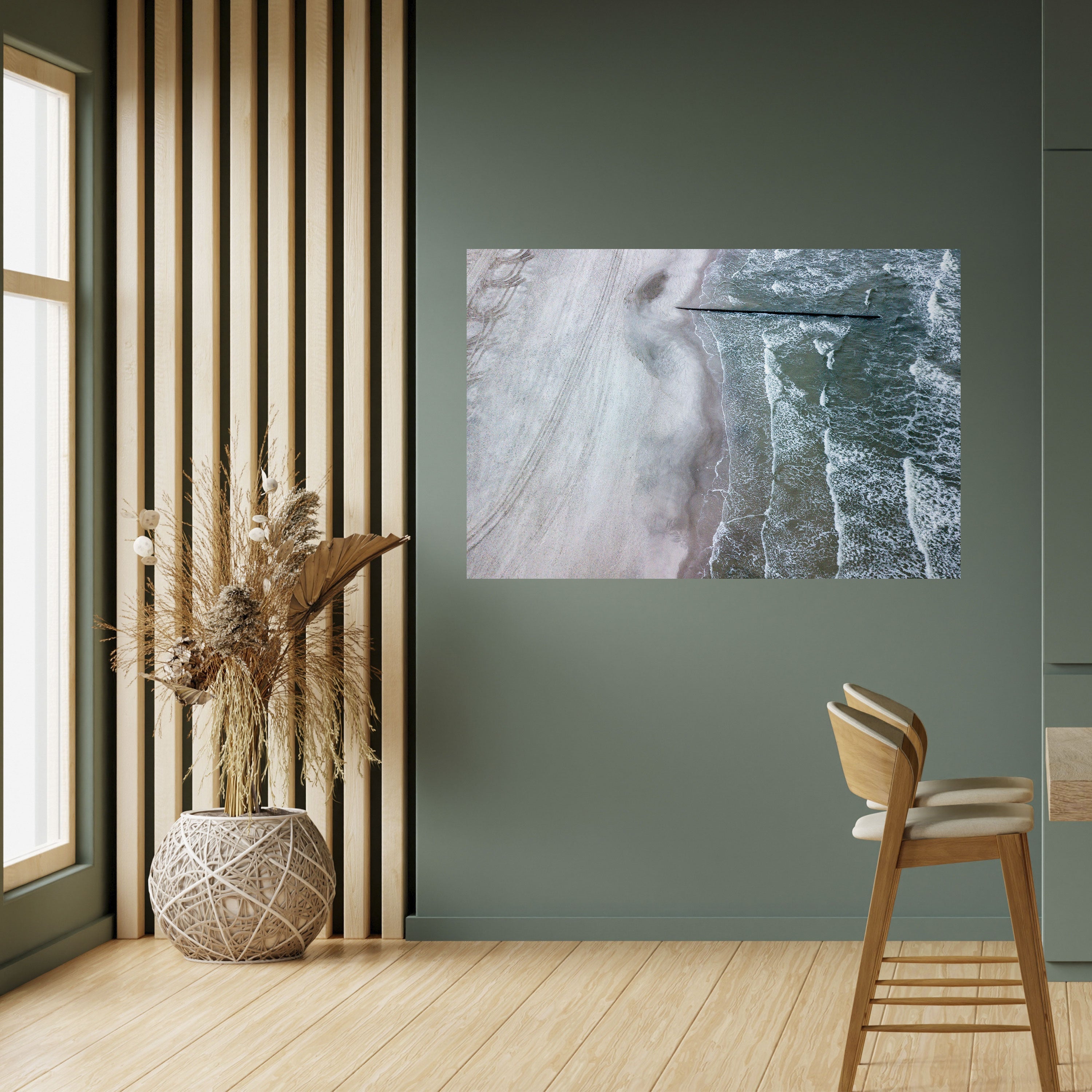 Affiche horizontale autocollante « LE MURMURE SILENCIEUX DE LA MARÉE »