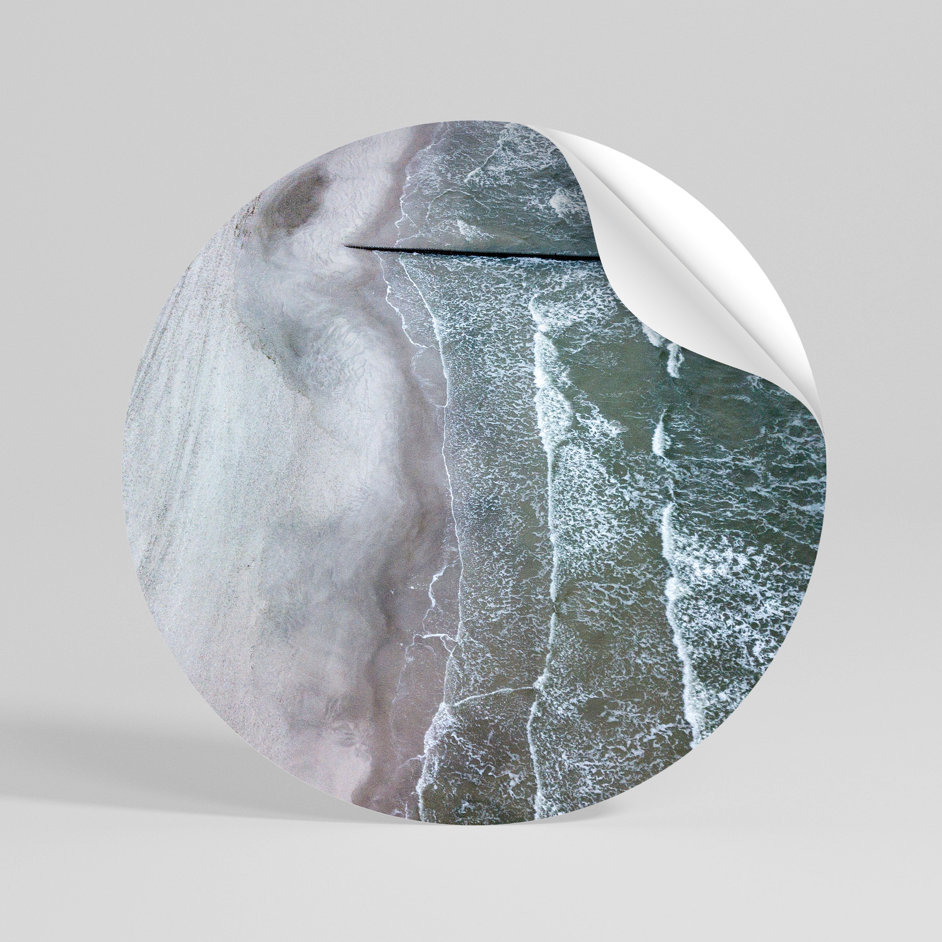 TIDE’S SILENT WHISPER Peel and Stick Round Sticker