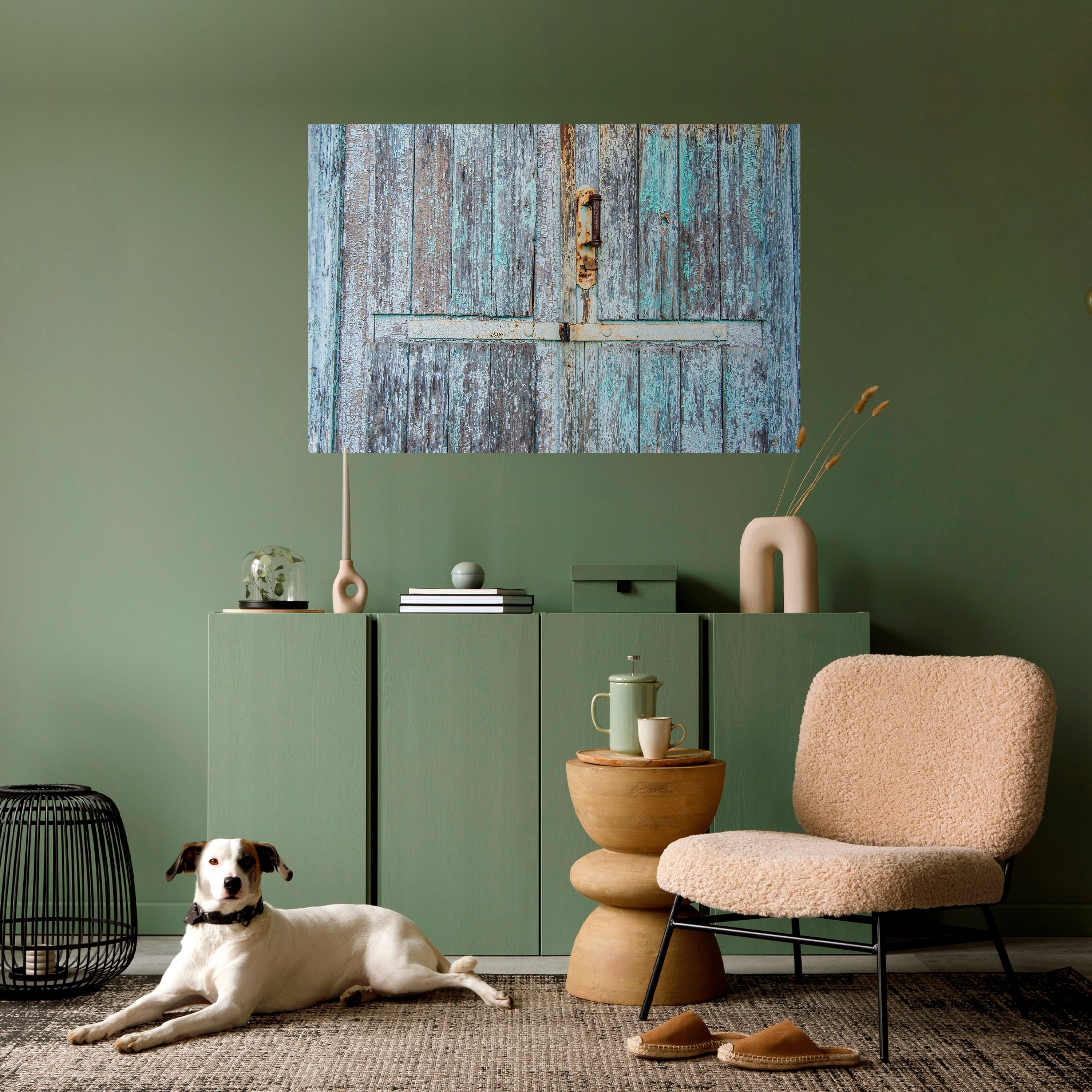 Affiche horizontale autocollante « Rêves de porte vintage »