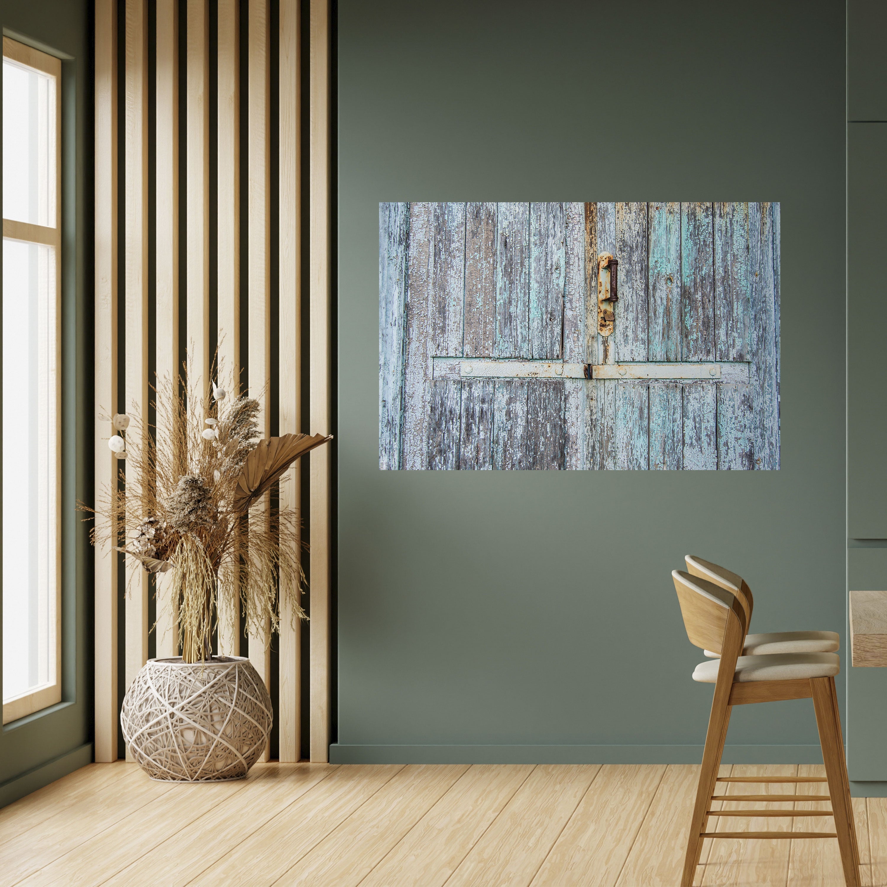 Affiche horizontale autocollante « Rêves de porte vintage »