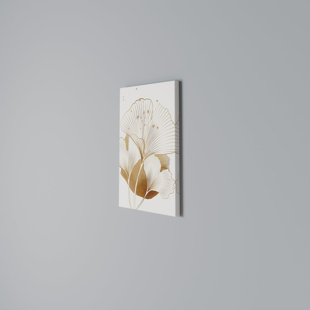 GOLDEN GINKGO DREAMS Vertical Canvas Print
