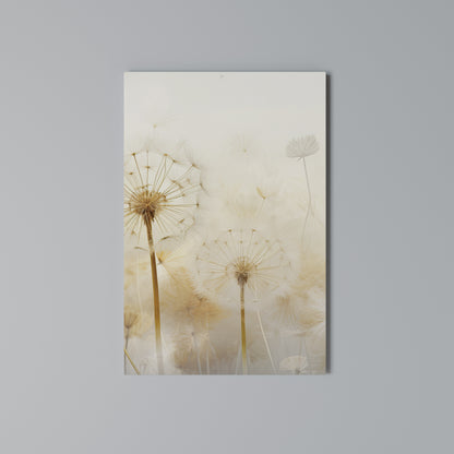 DREAMY DANDELION FIELDS Vertical Canvas Print