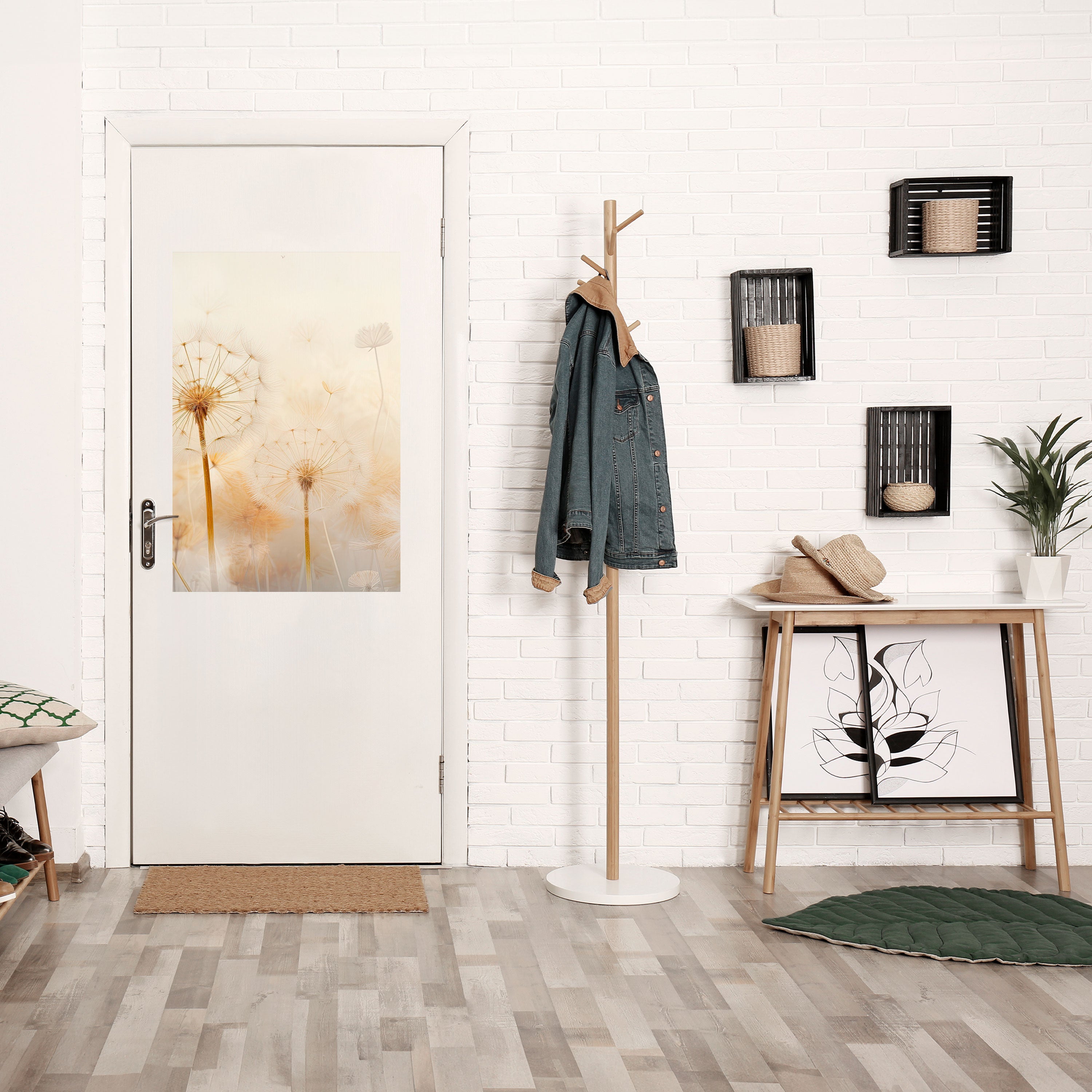 Affiche verticale autocollante « DREAMY DANDELION FIELDS »