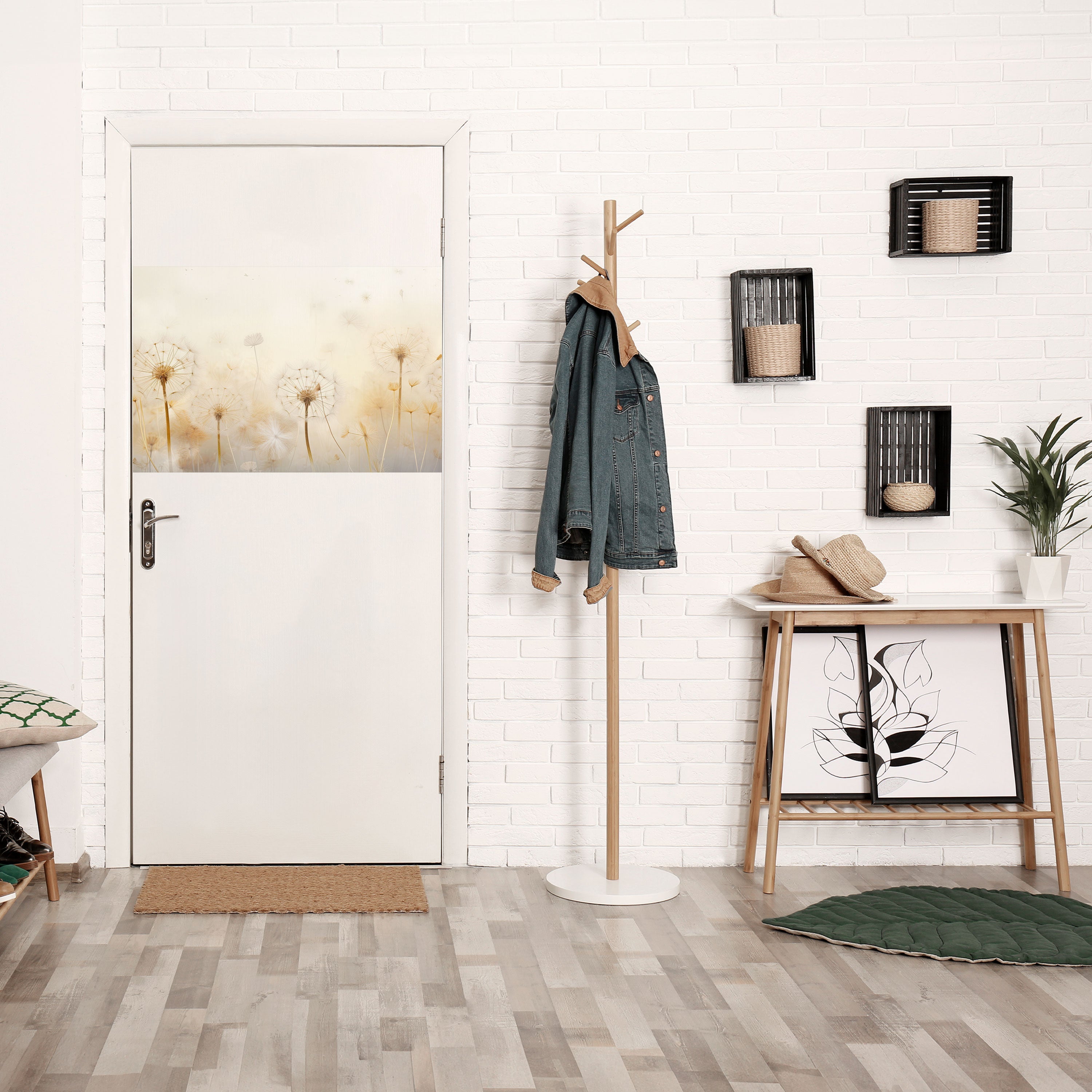 Affiche horizontale autocollante « DREAMY DANDELIONS FIELDS »