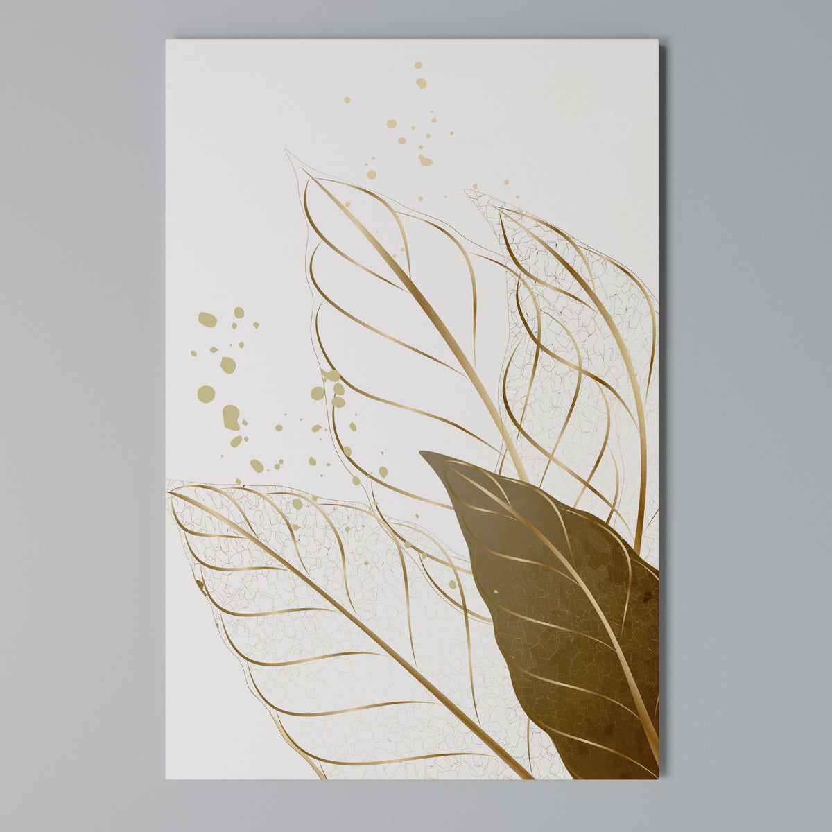 ELEGANCE IN FOLIAGE Vertical Canvas Print