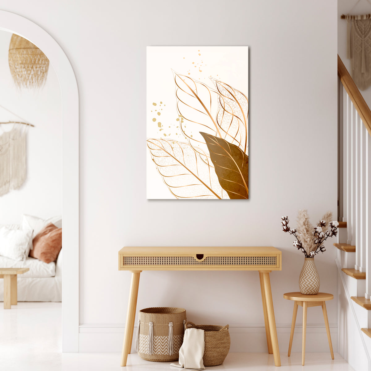 ELEGANCE IN FOLIAGE Vertical Canvas Print