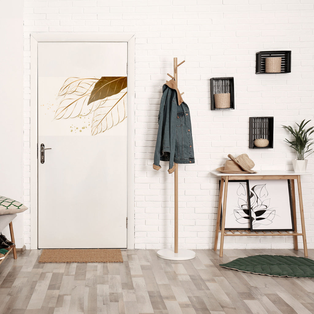 Affiche horizontale autocollante « ÉLÉGANCE DANS LE FEUILLAGE »