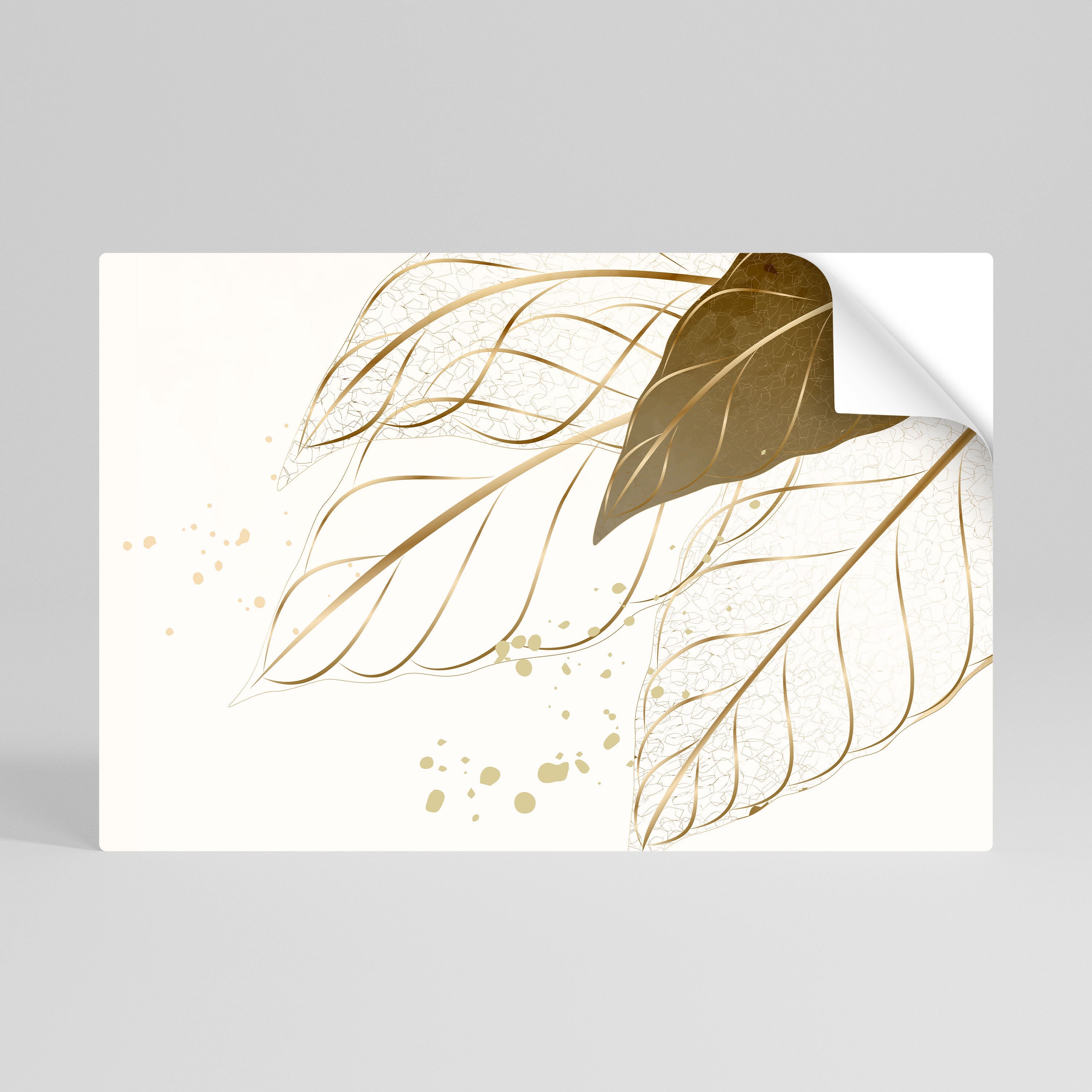 Affiche horizontale autocollante « ÉLÉGANCE DANS LE FEUILLAGE »