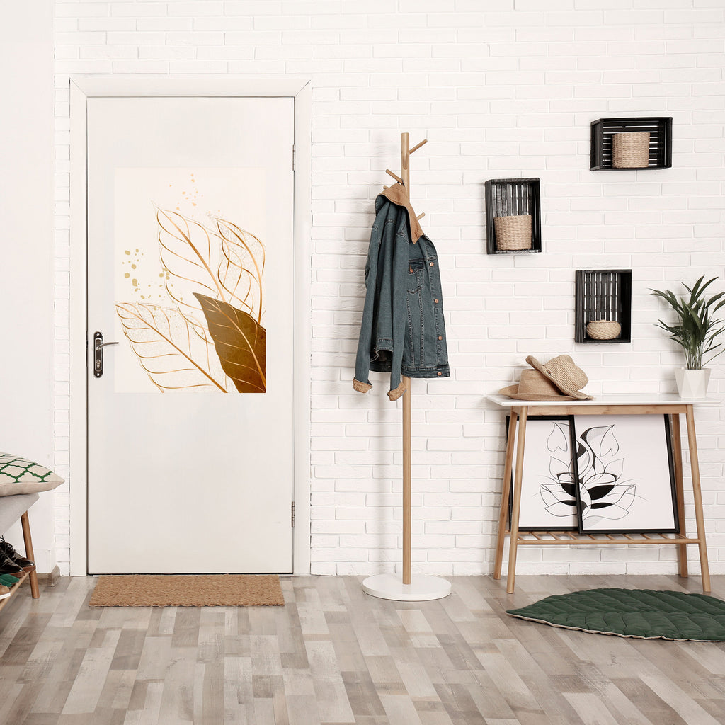 Affiche verticale autocollante « ÉLÉGANCE DANS LE FEUILLAGE »