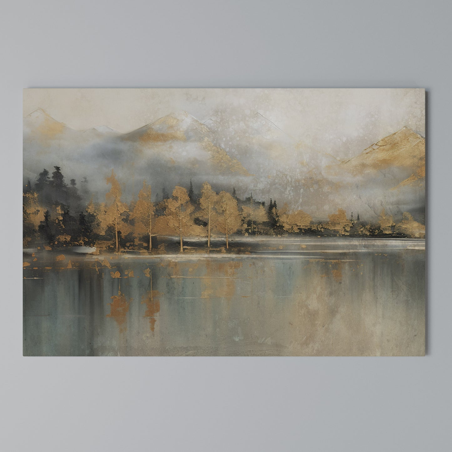 ECHOES OF GOLDEN DAWN Horizontal Canvas Print