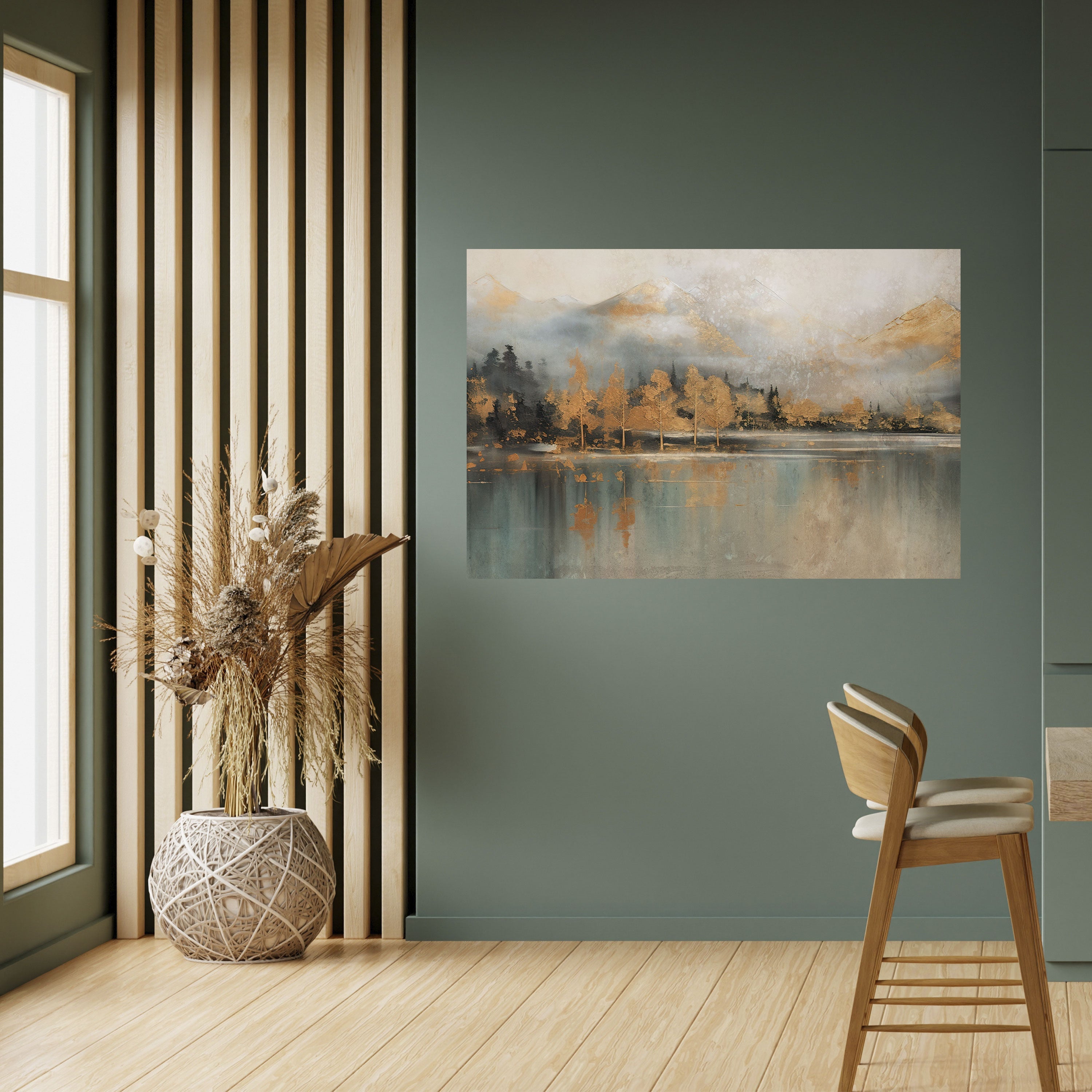 Affiche horizontale autocollante « ÉCHOS DE L'AUBE DORÉE »