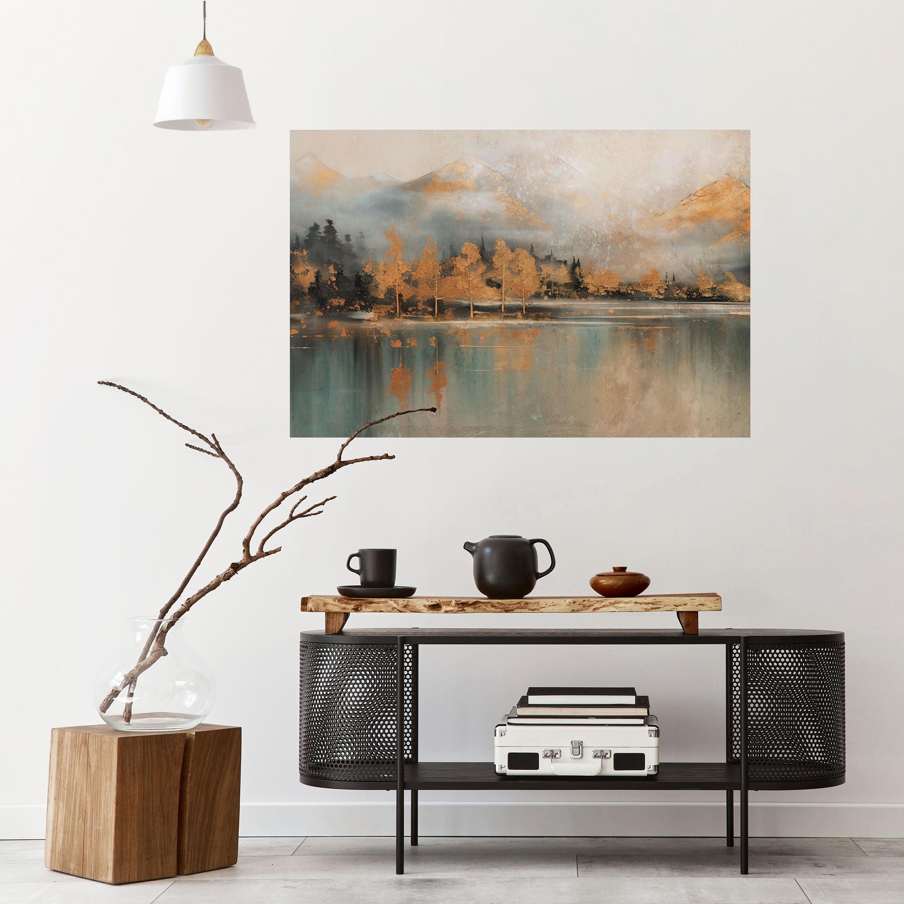 Affiche horizontale autocollante « ÉCHOS DE L'AUBE DORÉE »