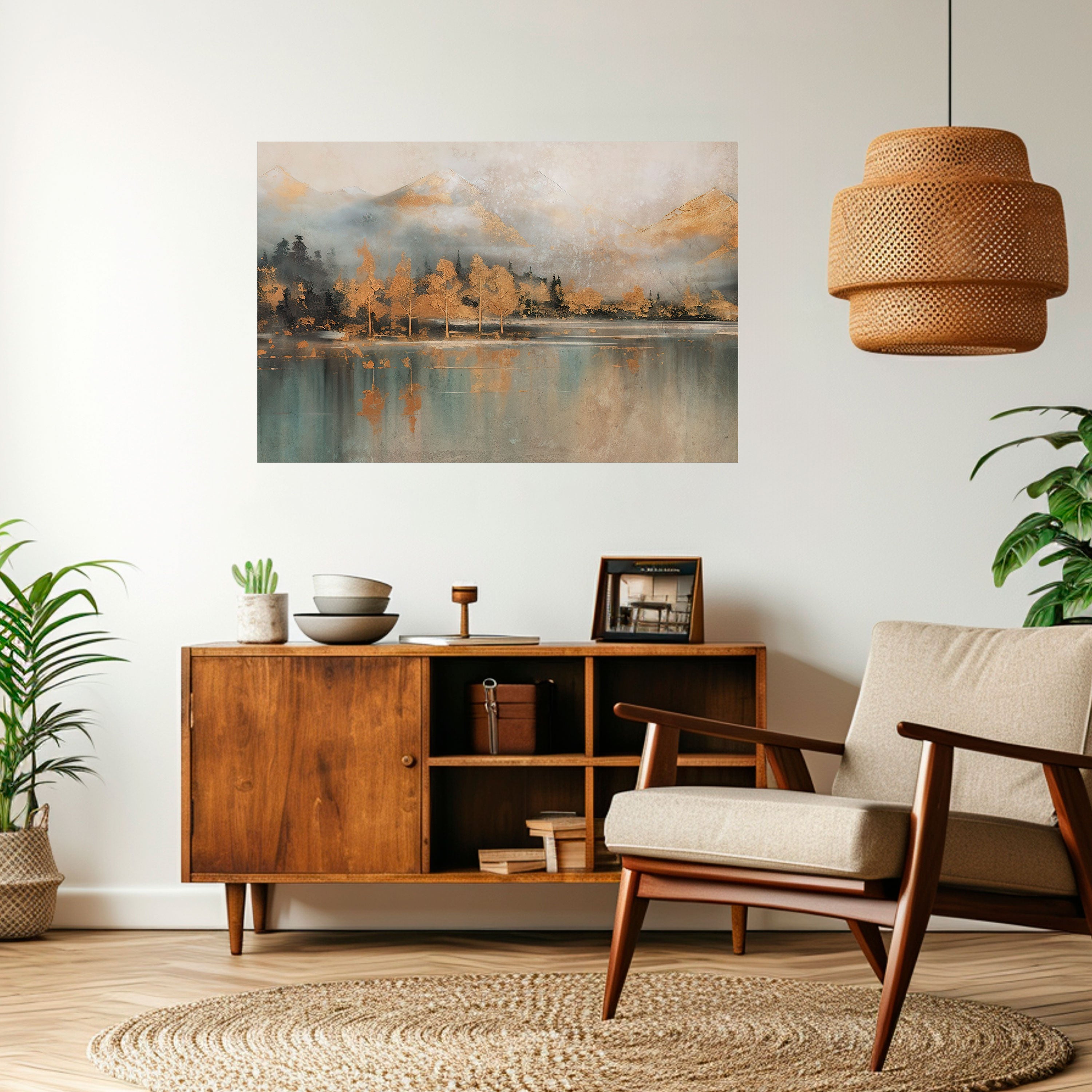 Affiche horizontale autocollante « ÉCHOS DE L'AUBE DORÉE »