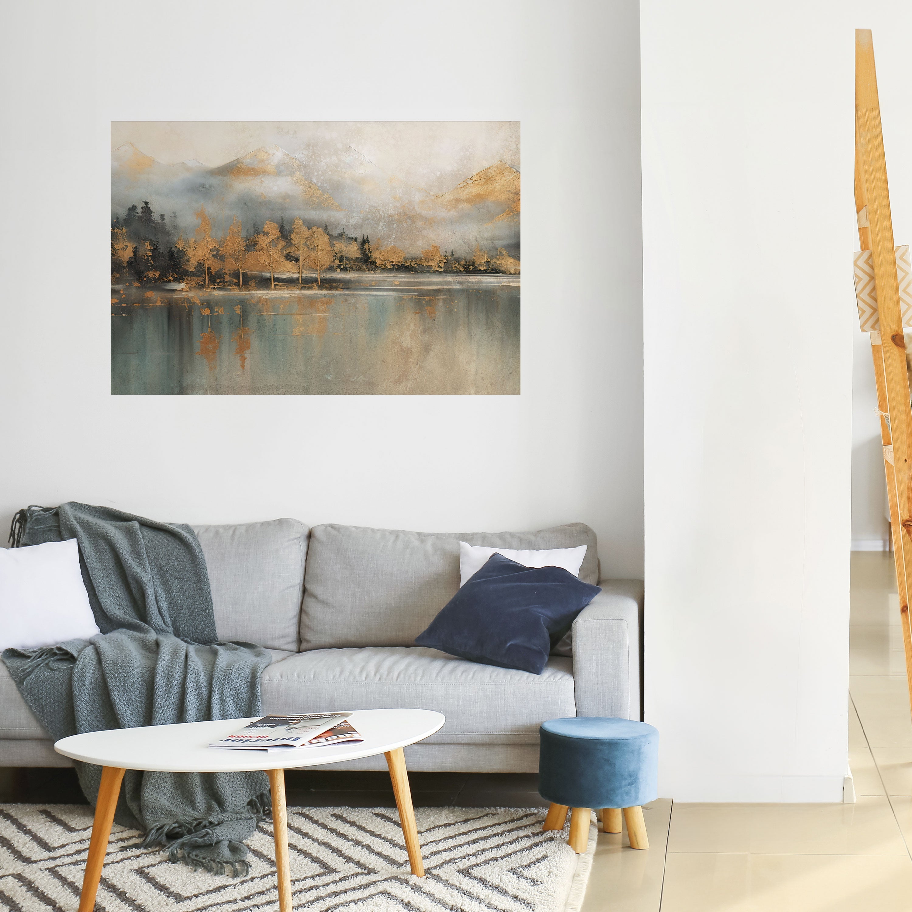 Affiche horizontale autocollante « ÉCHOS DE L'AUBE DORÉE »