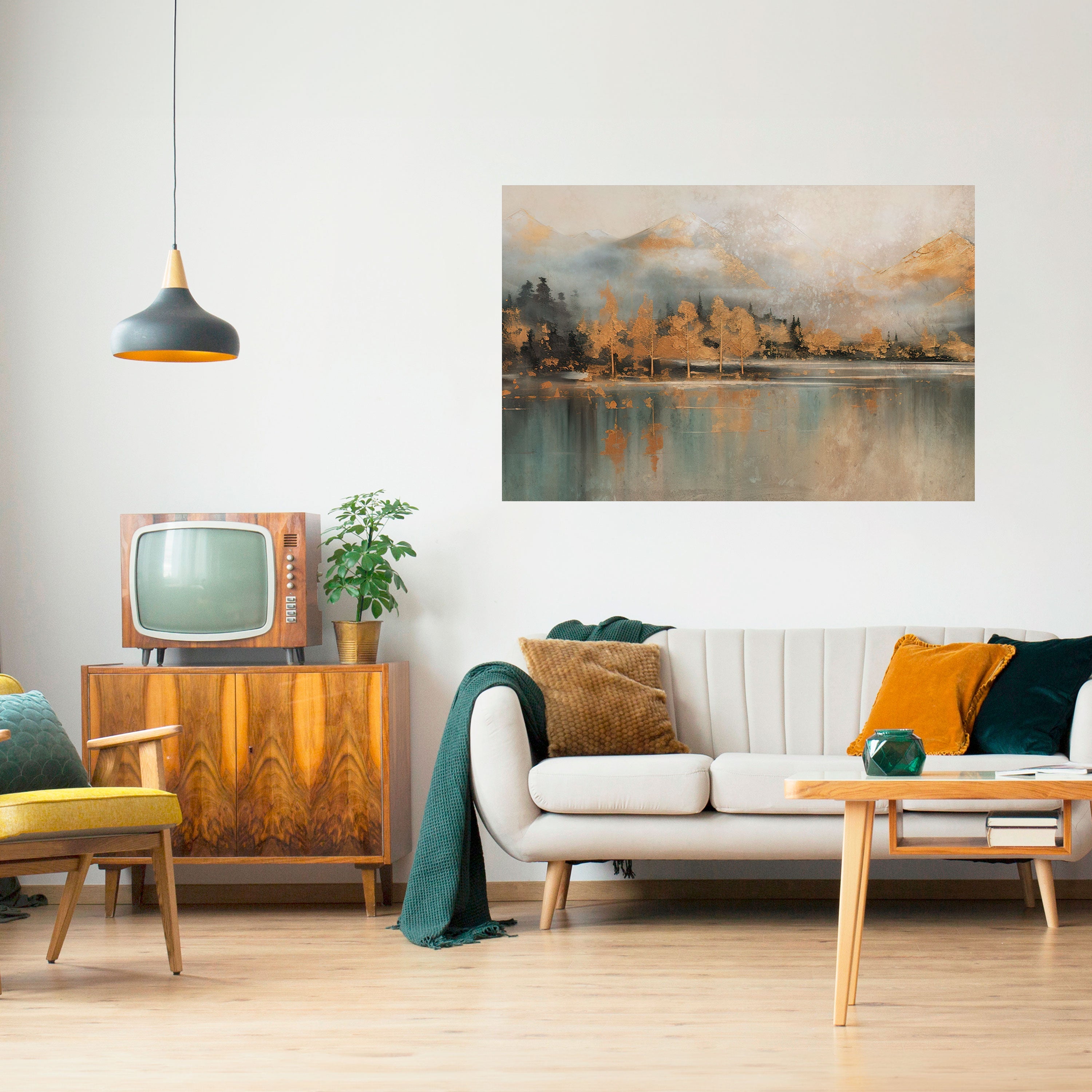 Affiche horizontale autocollante « ÉCHOS DE L'AUBE DORÉE »