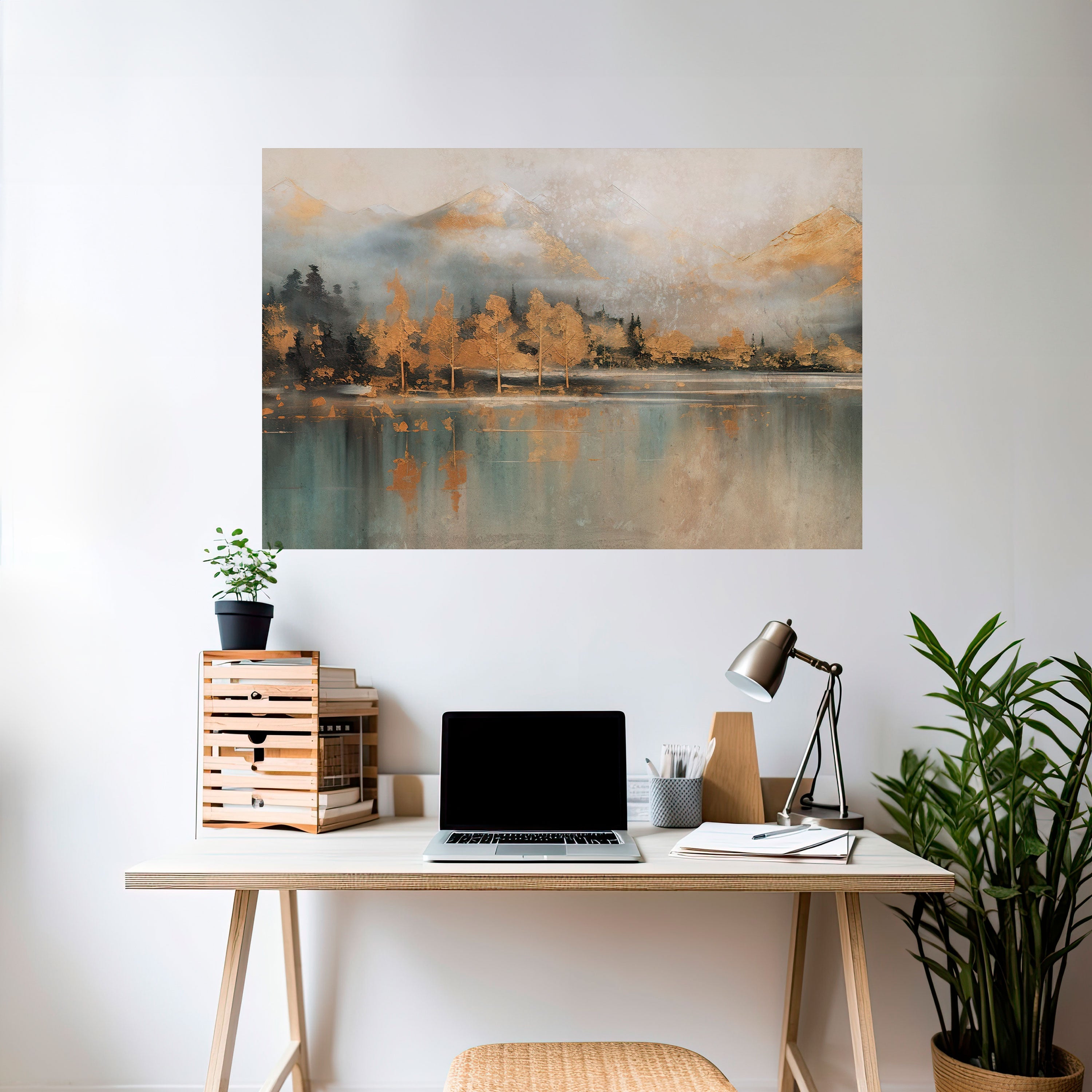 Affiche horizontale autocollante « ÉCHOS DE L'AUBE DORÉE »