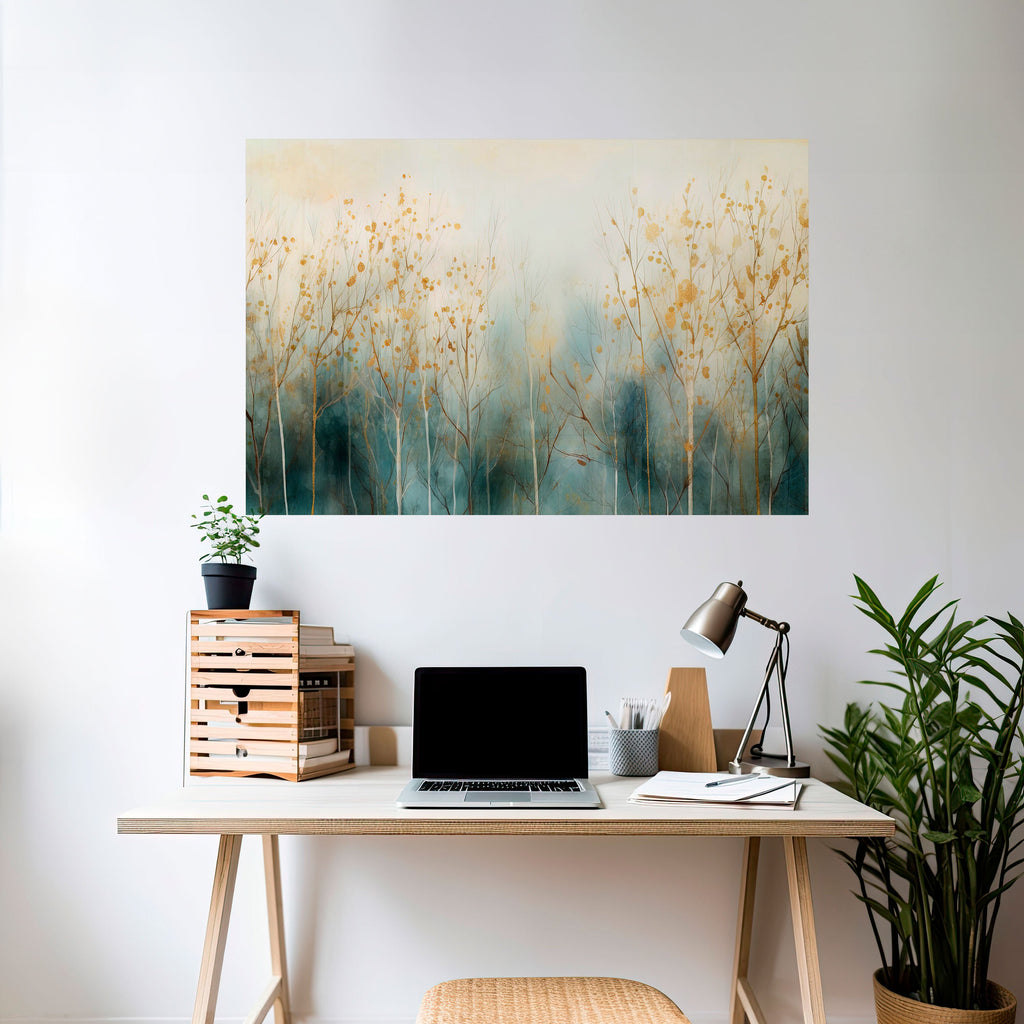 Affiche horizontale autocollante « RÊVE DE FORÊT MYSTIQUE »