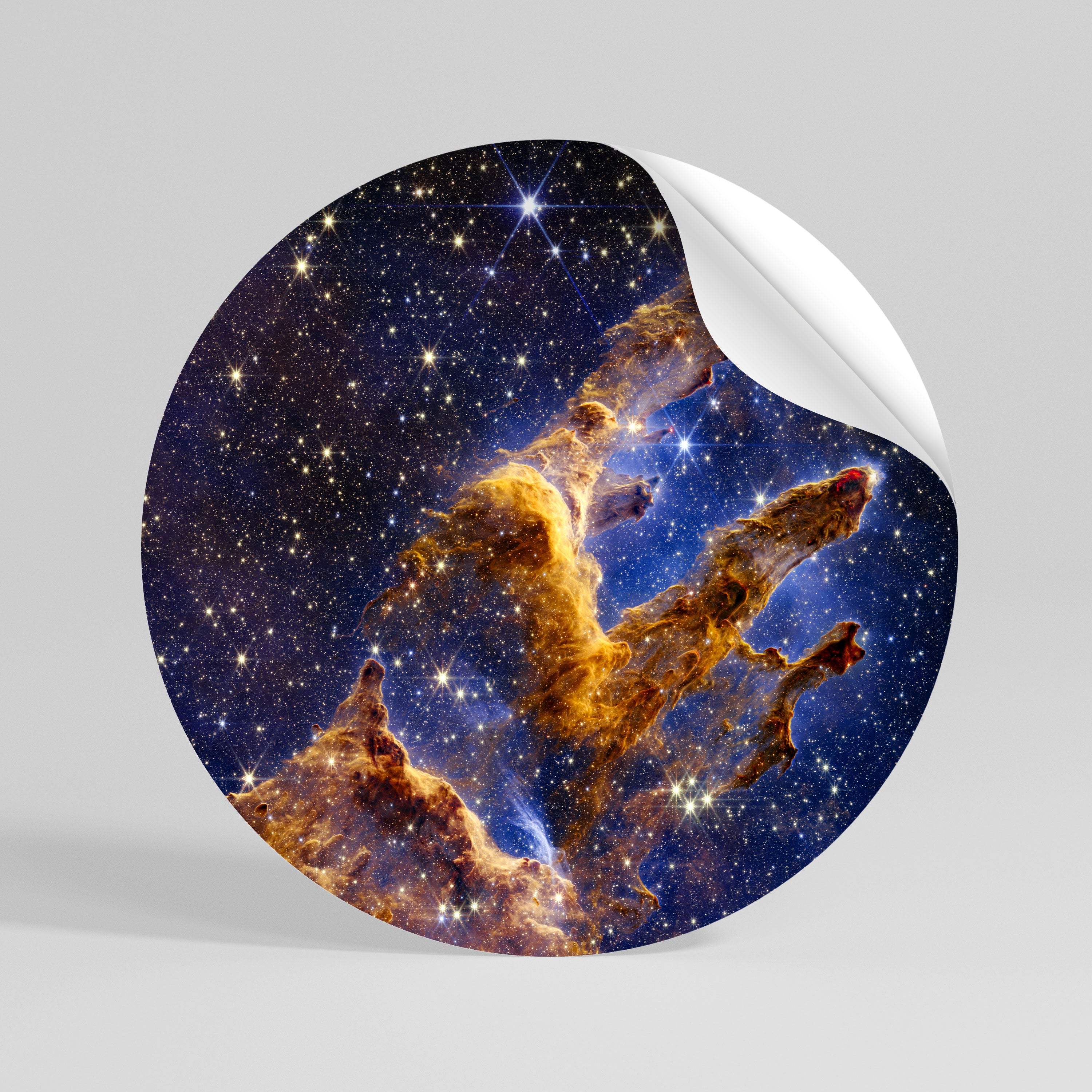 COSMIC DREAMSCAPE Peel and Stick Round Sticker