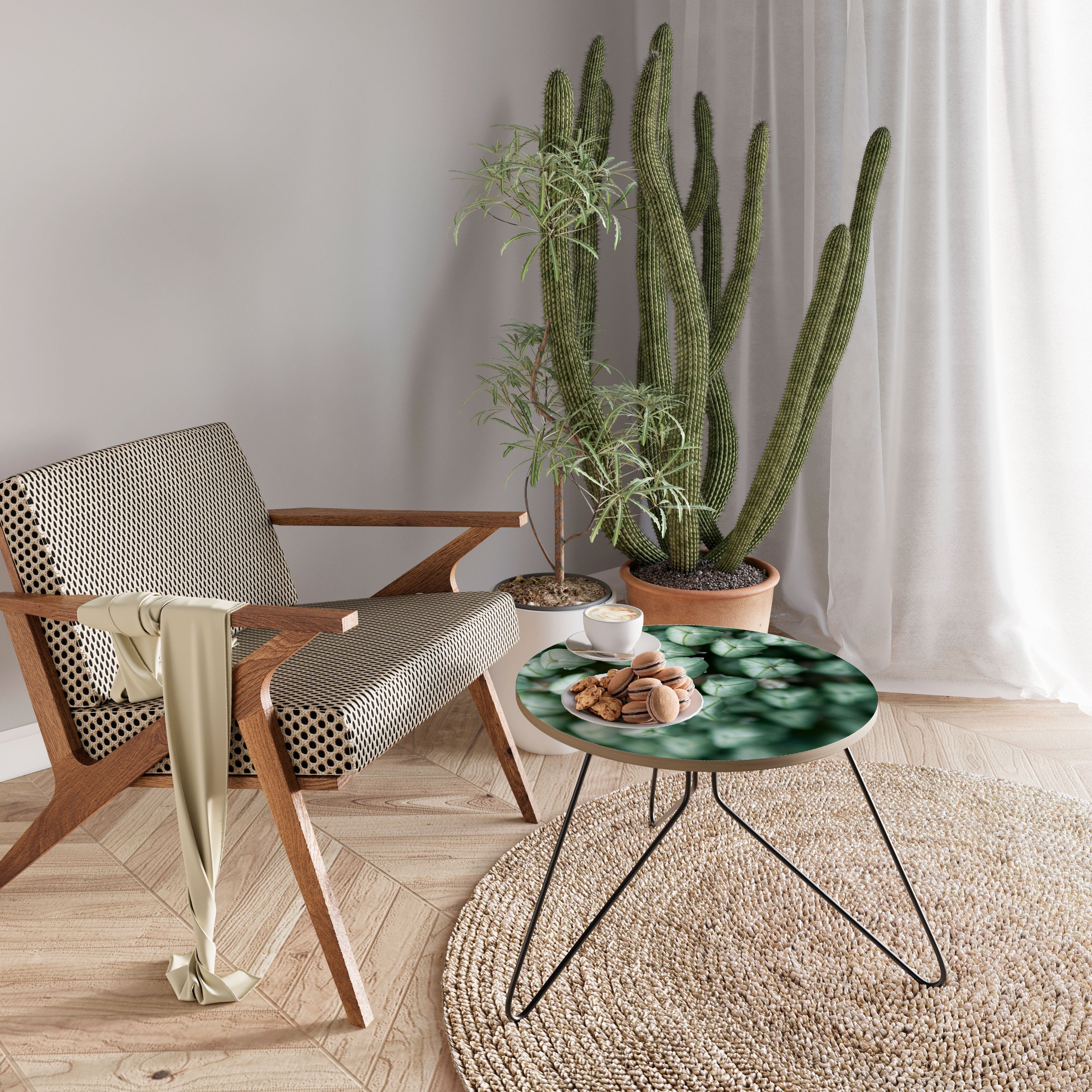 Table basse TIDBITS VERTES TEXTURÉES 60