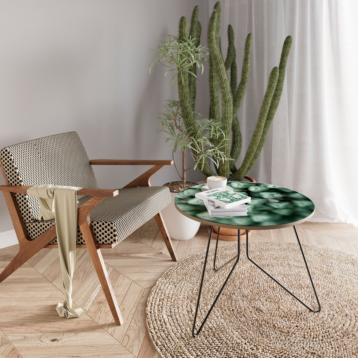 TEXTURED GREEN TIDBITS Coffee Table