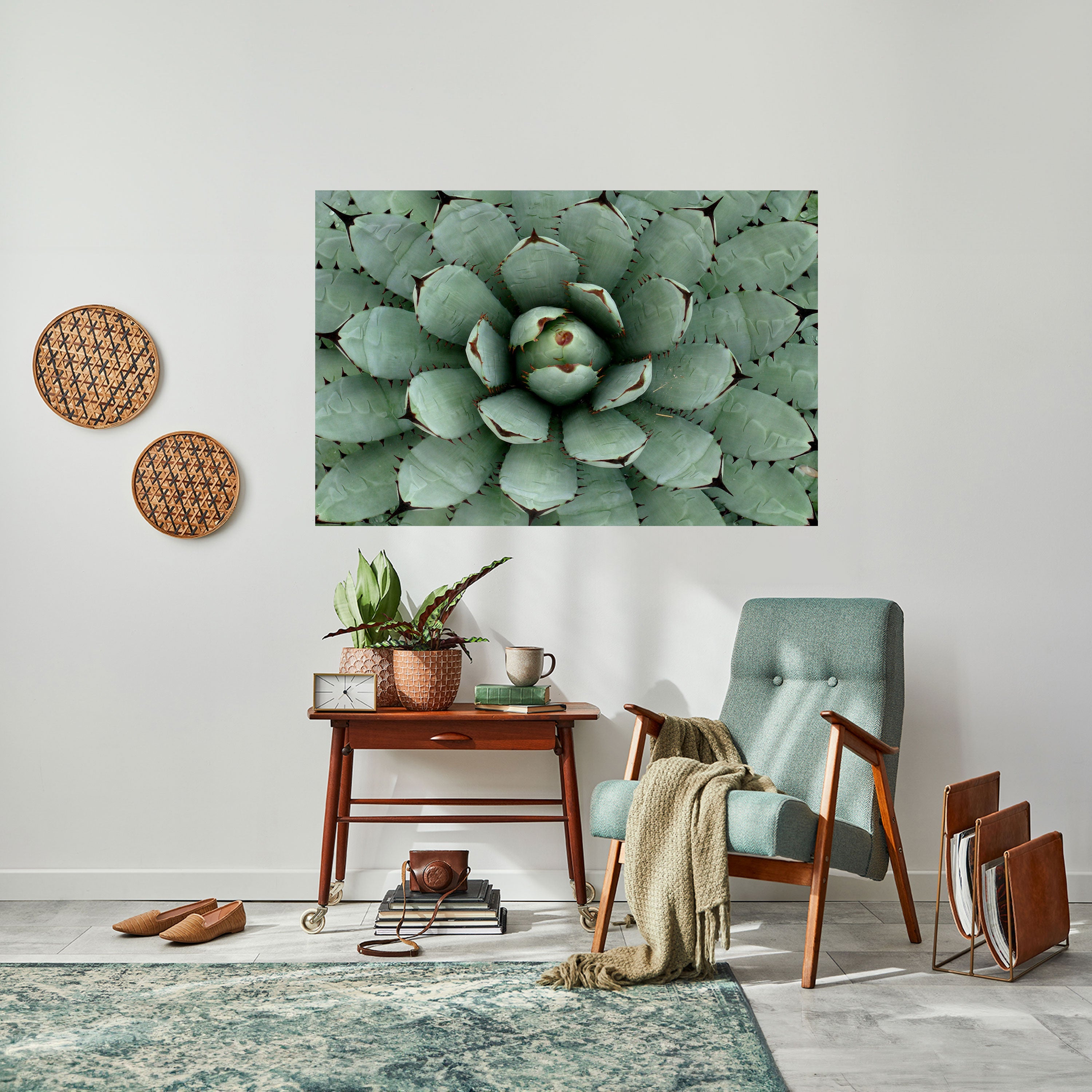Affiche horizontale autocollante SUCCULENT SYMMETRY