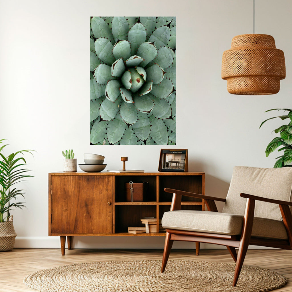 Affiche verticale autocollante SUCCULENT SYMMETRY