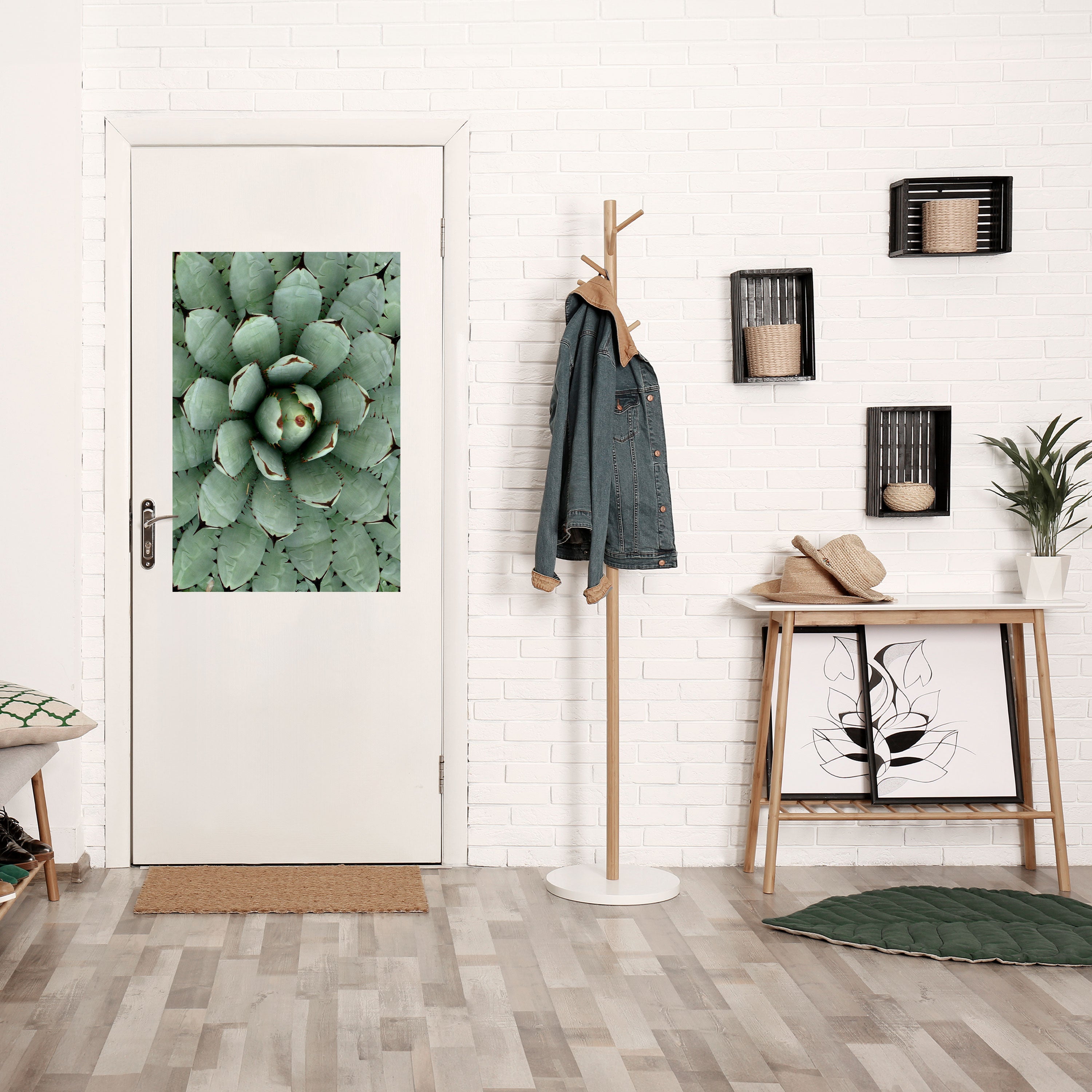 Affiche verticale autocollante SUCCULENT SYMMETRY