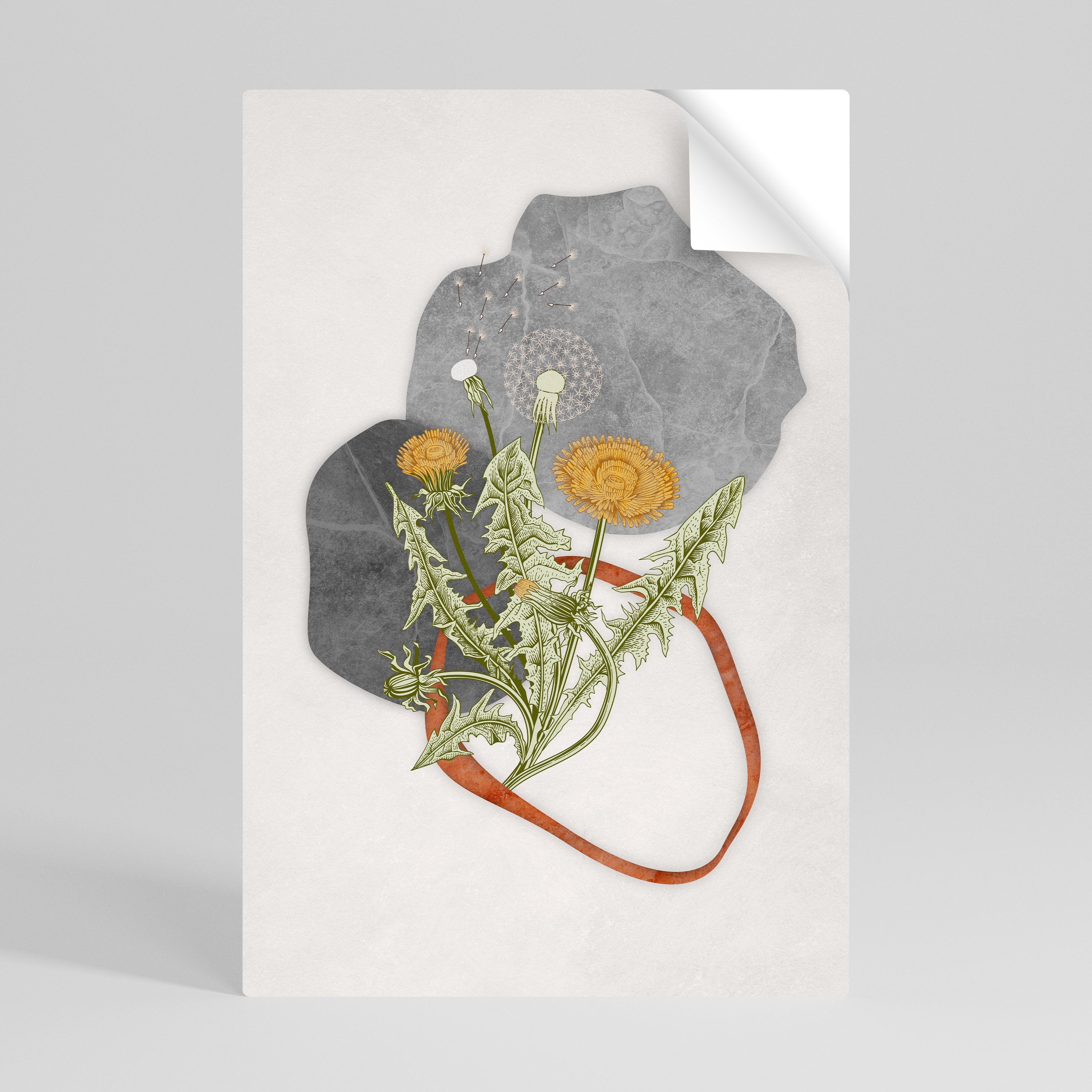 Affiche verticale autocollante « PISSENLIT RING »