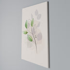 SERENE LEAF SONG Vertical Canvas Print
