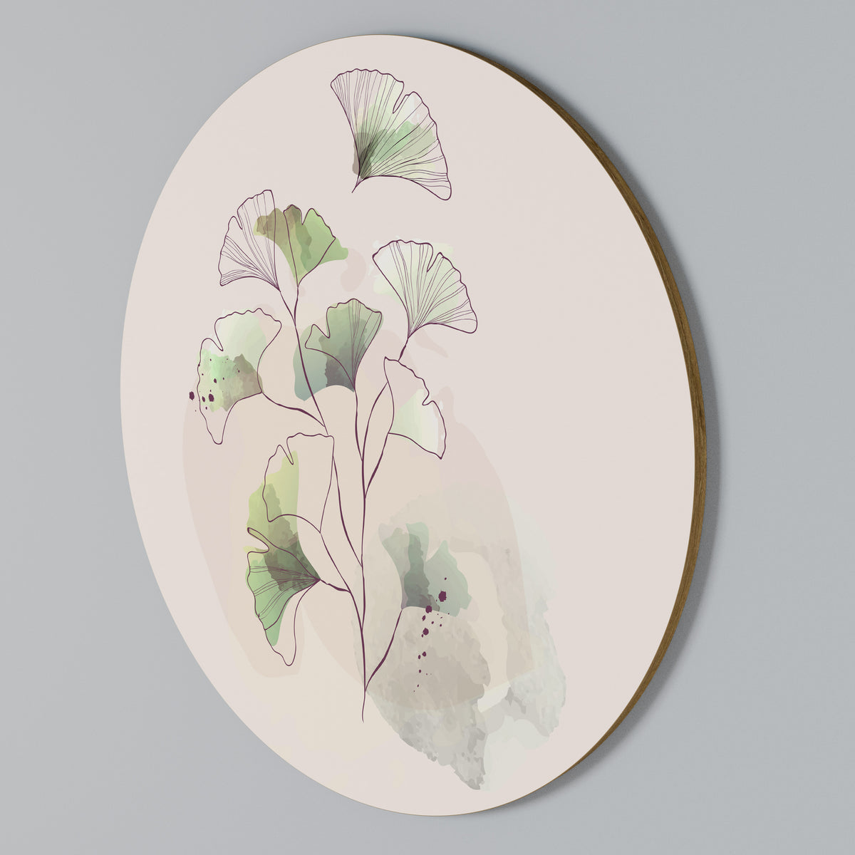 FOLIAGE REVERIE Round Wall Art