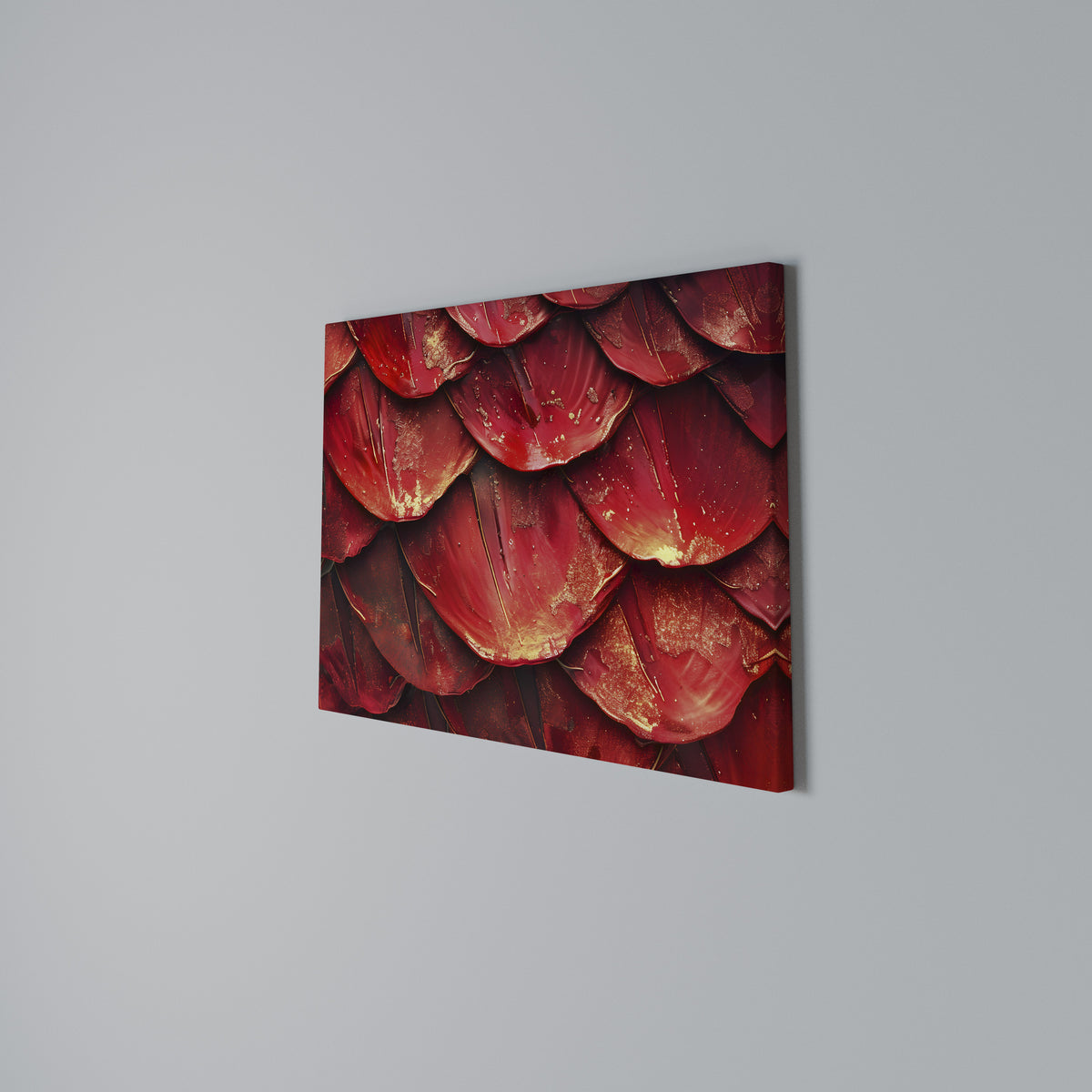RUBY PETAL DANCE Horizontal Canvas Print